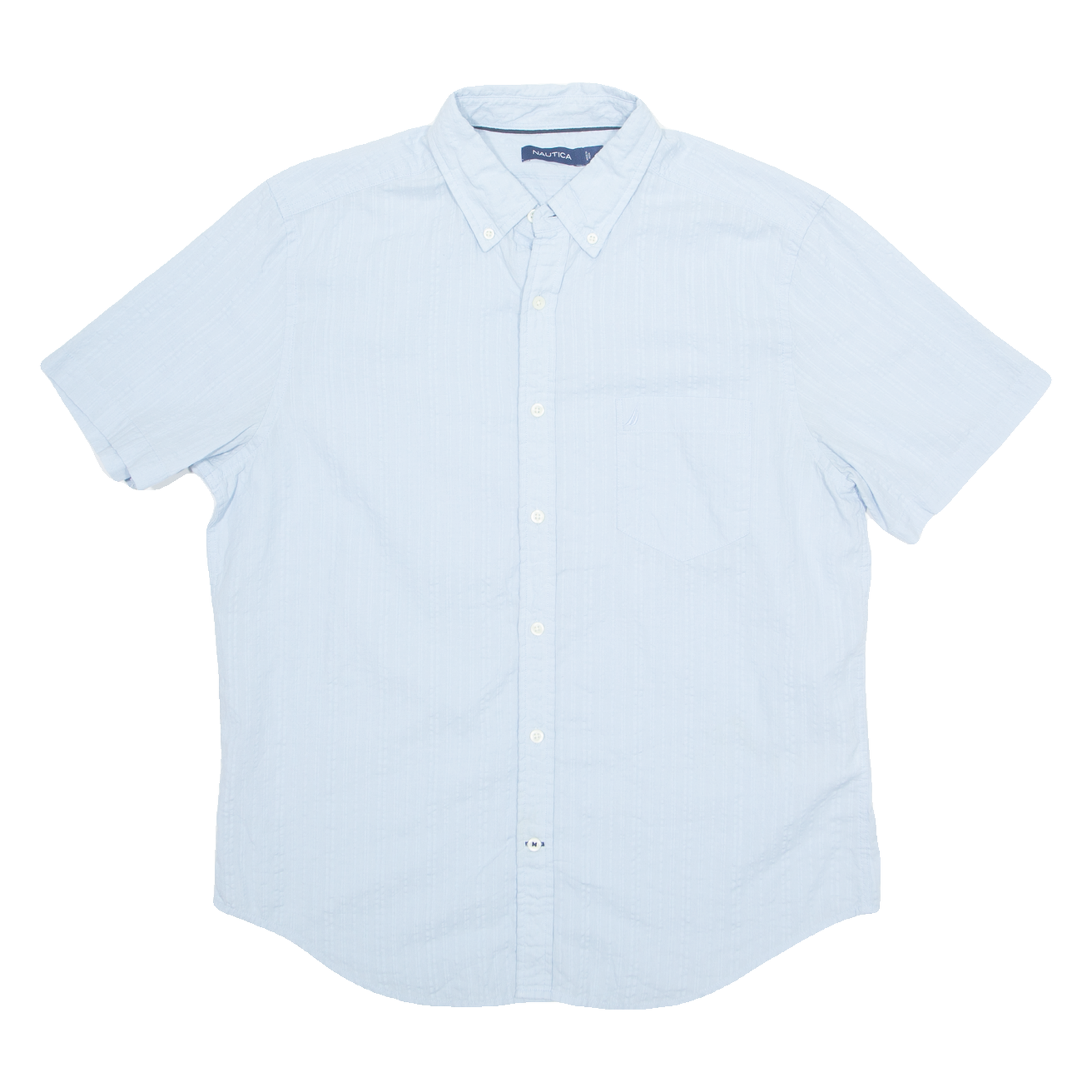 NAUTICA Mens Shirt Blue Striped M Refurbished - N/A refurbished available on Cerqular