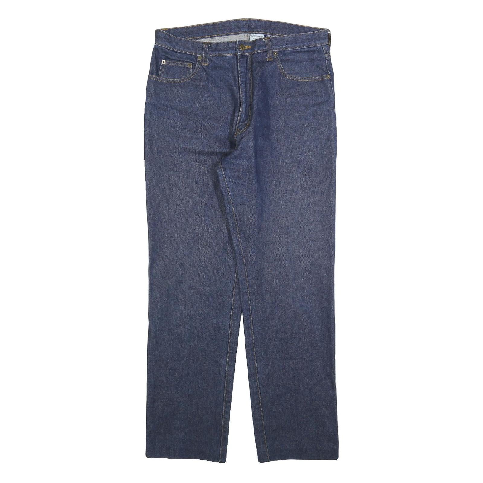 GSWD Mens Regular Fit Blue Denim Jeans Cotton Blend W34 L30 Classic Zip Refurbished - N/A refurbished available on Cerqular