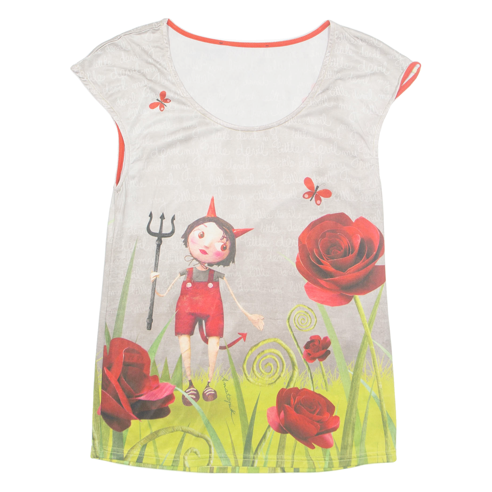 Buy ANATOPIK My Little Devil Womens Printed Top Red Sleeveless Crazy Pattern M Refurbished - $16.89 ANATOPIK My Little Devil Womens Printed Top Red Sleeveless Crazy Pattern M Refurbished - N/A refurbished available on Cerqular