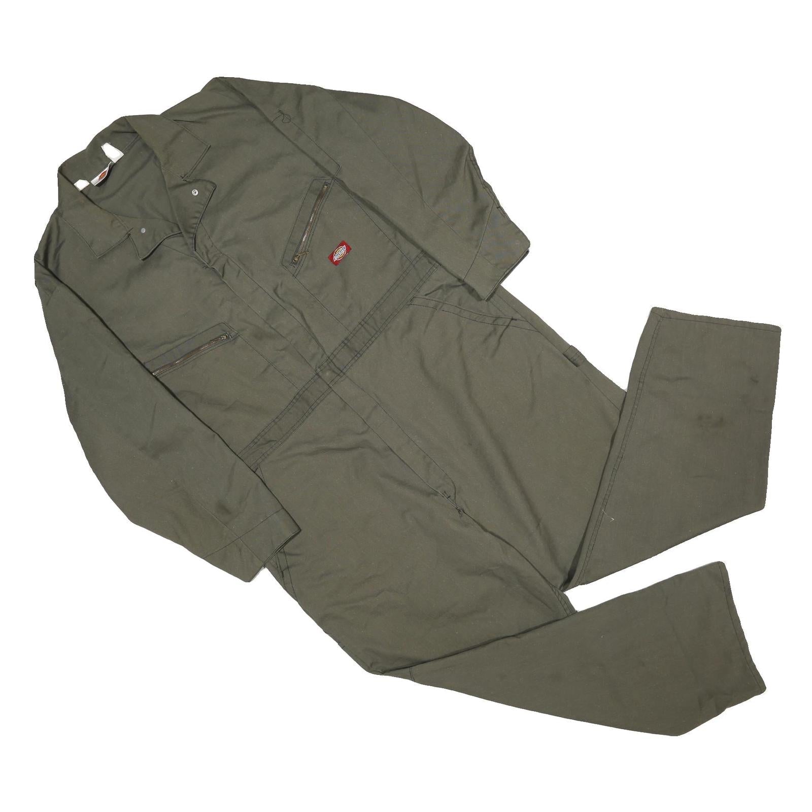 DICKIES Mens Green Cotton Regular Fit Dungarees M W40 L29 Workwear Utility Refurbished - N/A refurbished available on Cerqular