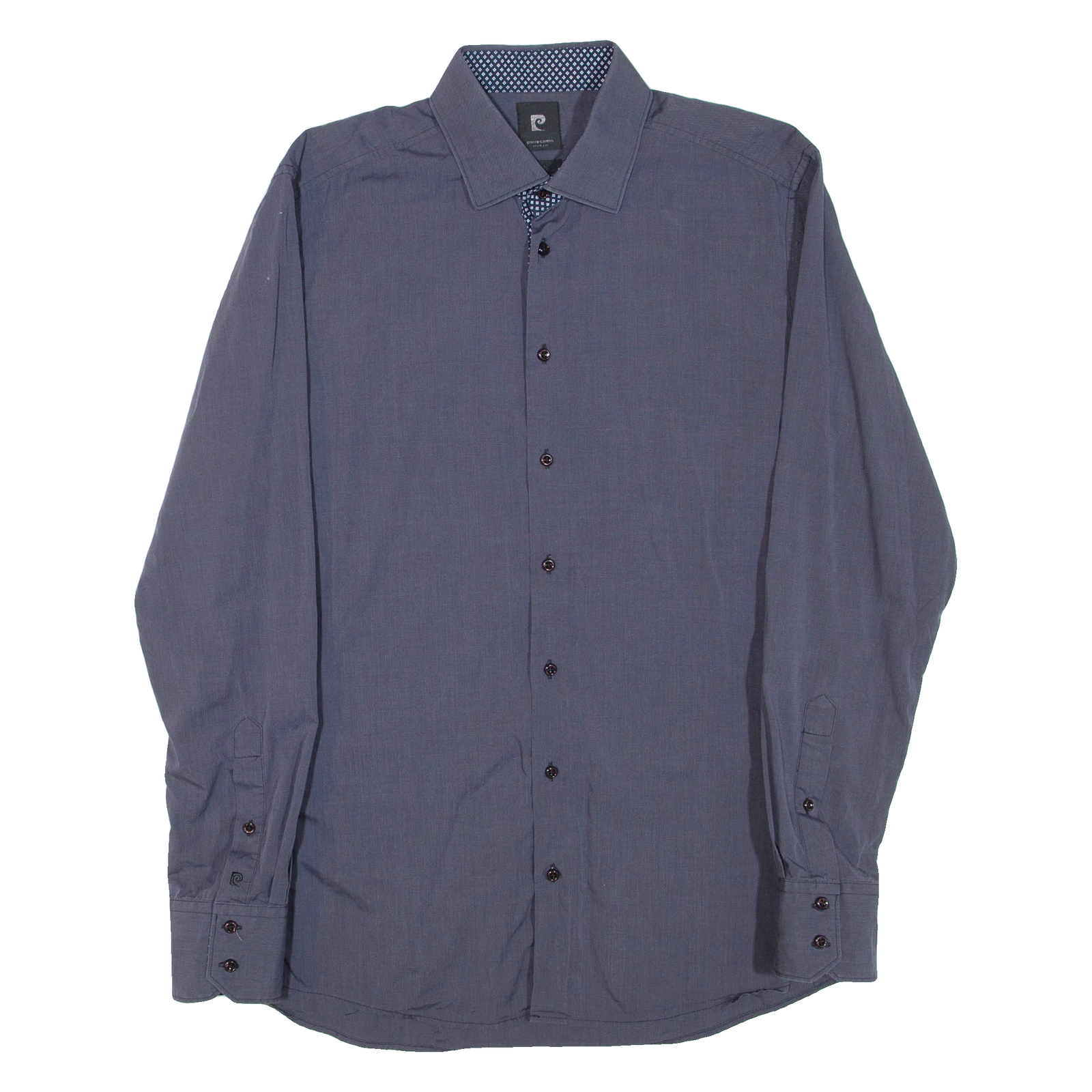PIERRE CARDIN Mens Plain Shirt Grey Long Sleeve L Refurbished - N/A refurbished available on Cerqular