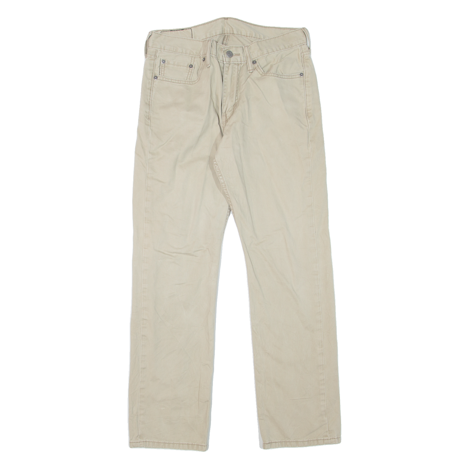 LEVI'S 514 Mens Trousers Beige Slim Straight W30 L30 Refurbished - N/A refurbished available on Cerqular
