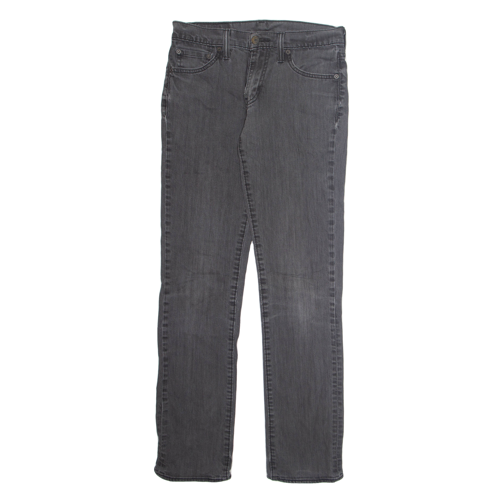 LEVI'S Womens Jeans Grey Regular Tapered W30 L31 Refurbished - N/A refurbished available on Cerqular