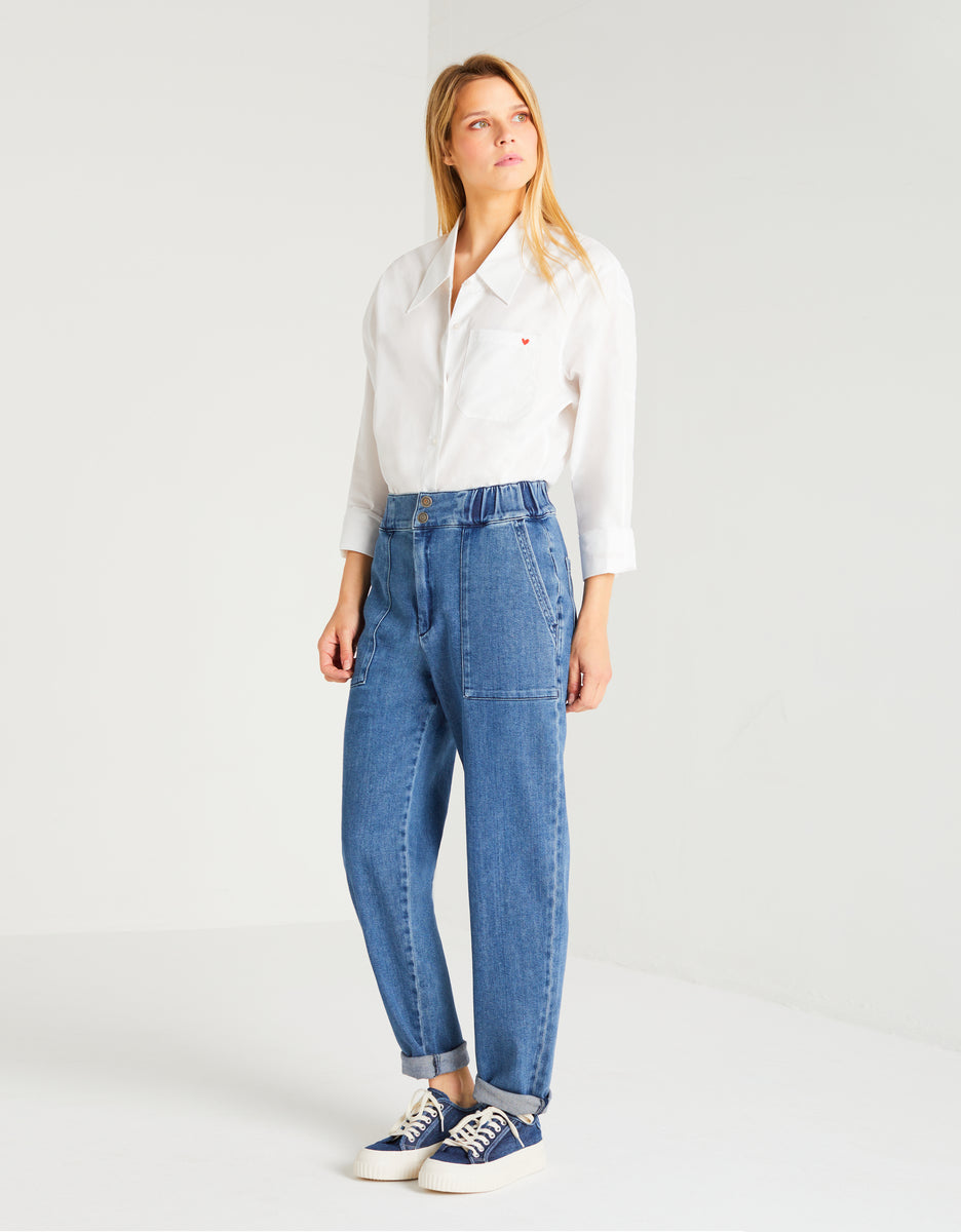 Jeans Romieh23 Dnm-B-368 | Color: DNM B-368 | Size: S Refurbished - N/A (I could not find a well-known brand with this name refurbished available on Cerqular