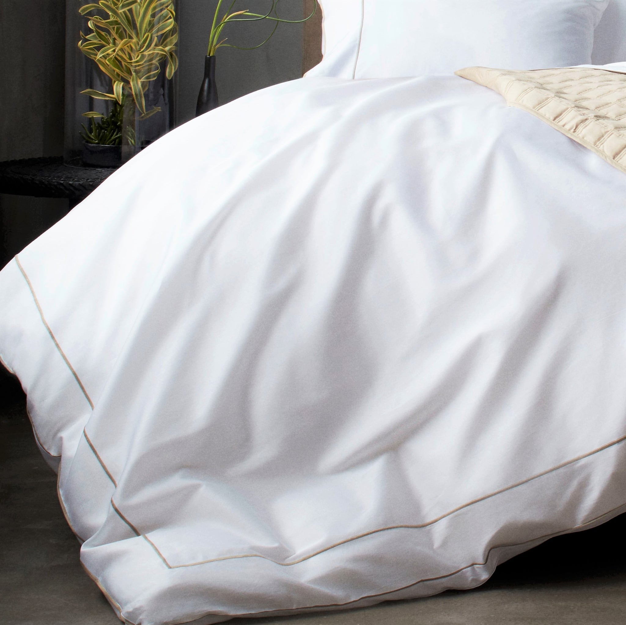 Duvet Cover | Size: Twin/Twin XL | Color: Beige | Touch: Sateen Refurbished - N/A refurbished available on Cerqular