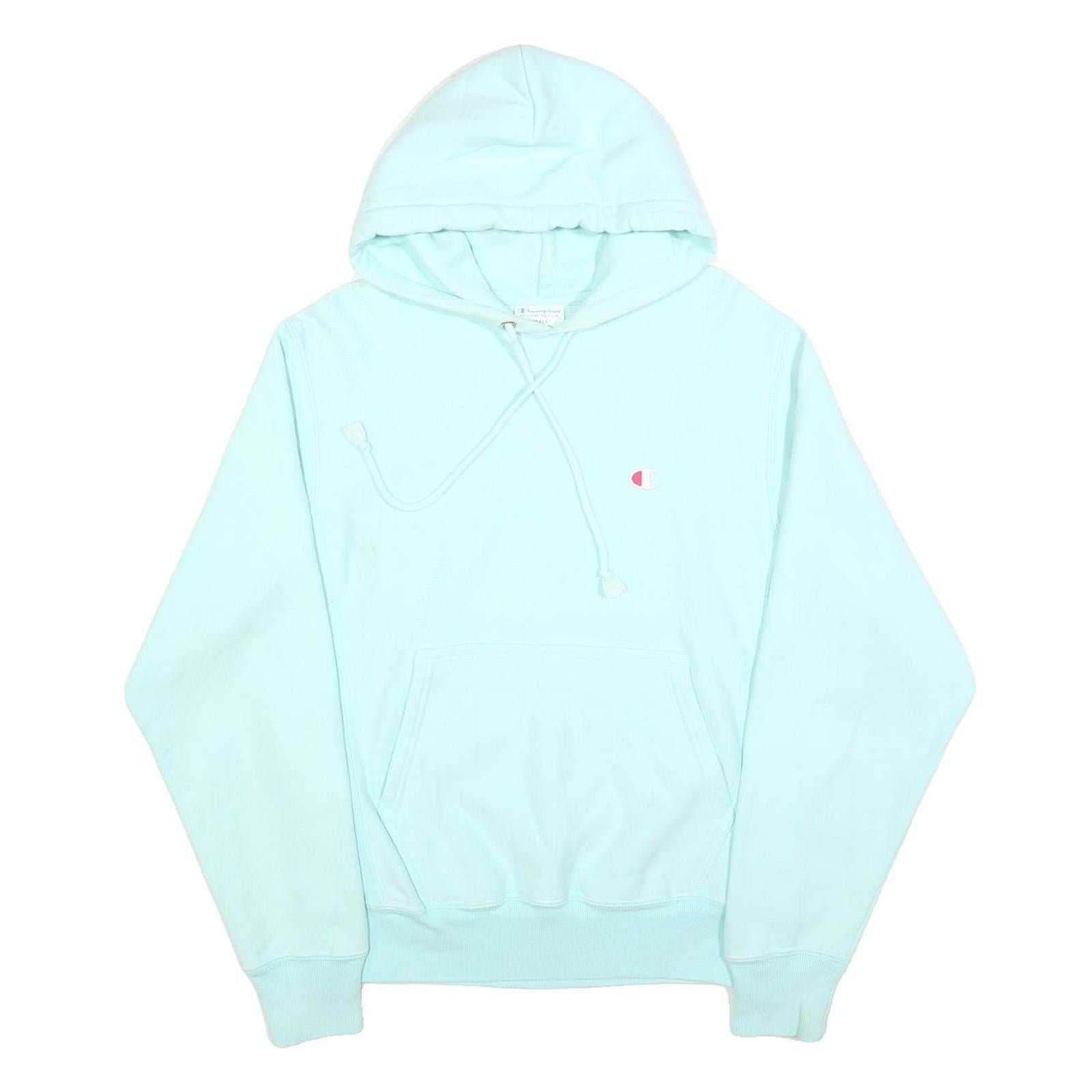 CHAMPION REVERSE WEAVE Mens Blue Pullover Hoodie S Cotton Blend Casual Wear Refurbished - N/A refurbished available on Cerqular