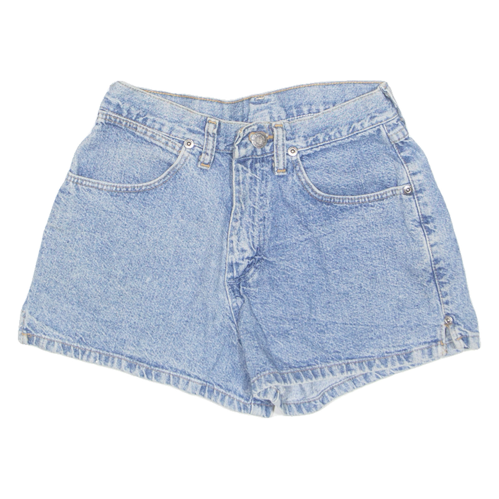 WRANGLER Womens Denim Shorts Blue 90s XXS W26 Refurbished - N/A refurbished available on Cerqular
