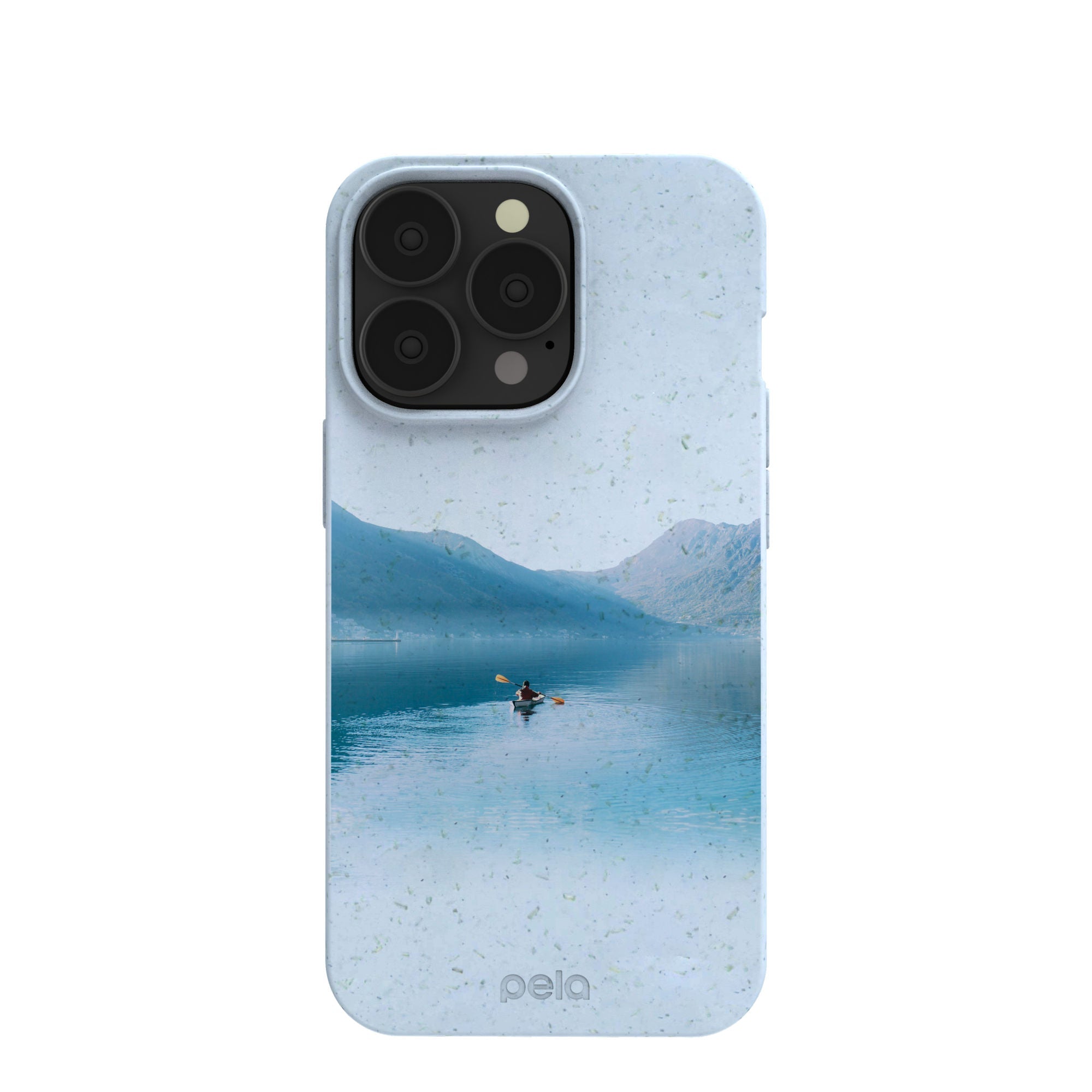 Powder Blue Serene iPhone 13 Pro Case Refurbished - Pela Case refurbished available on Cerqular