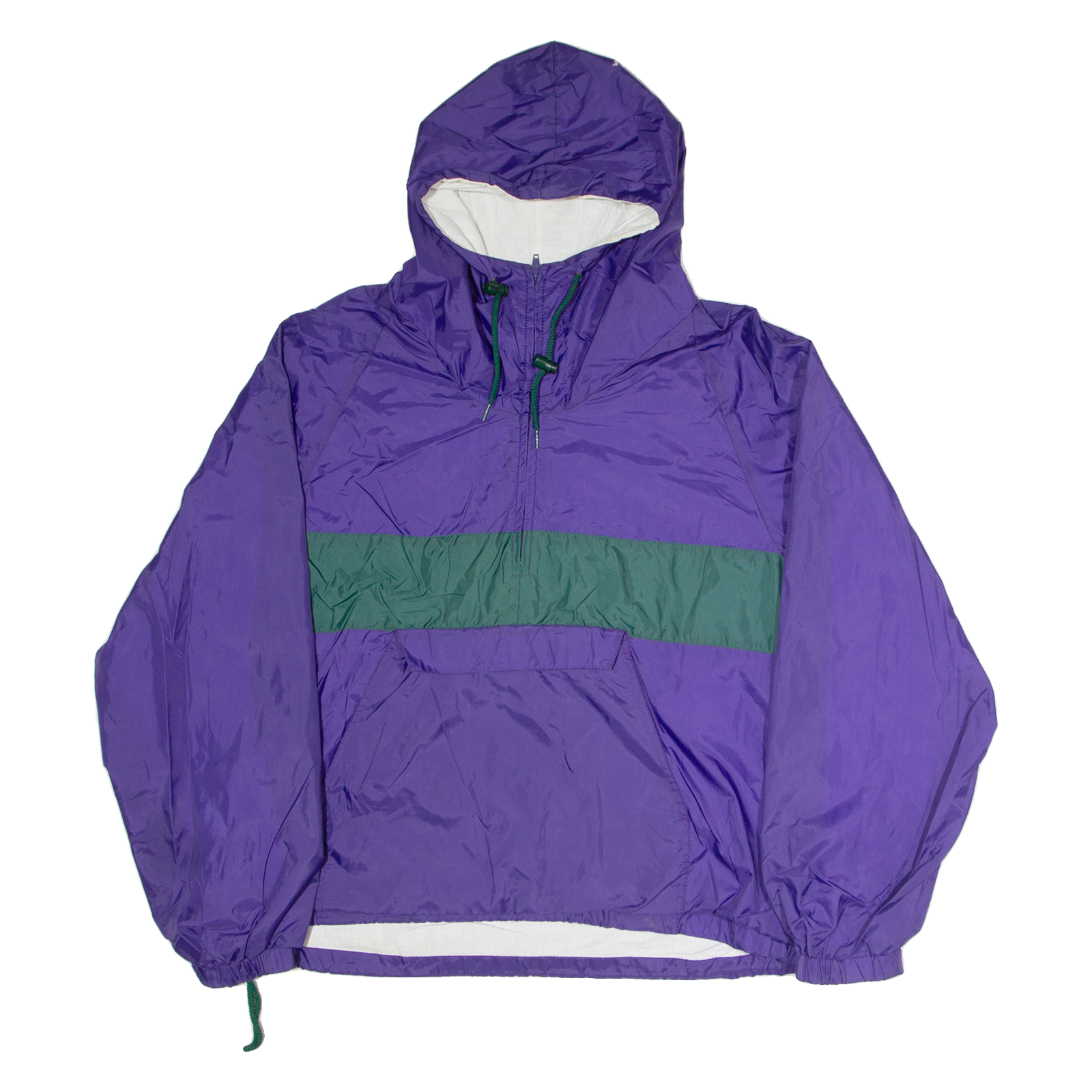 CHARLES RIVER Mens Shell Jacket Purple Nylon Hooded L Refurbished - N/A refurbished available on Cerqular