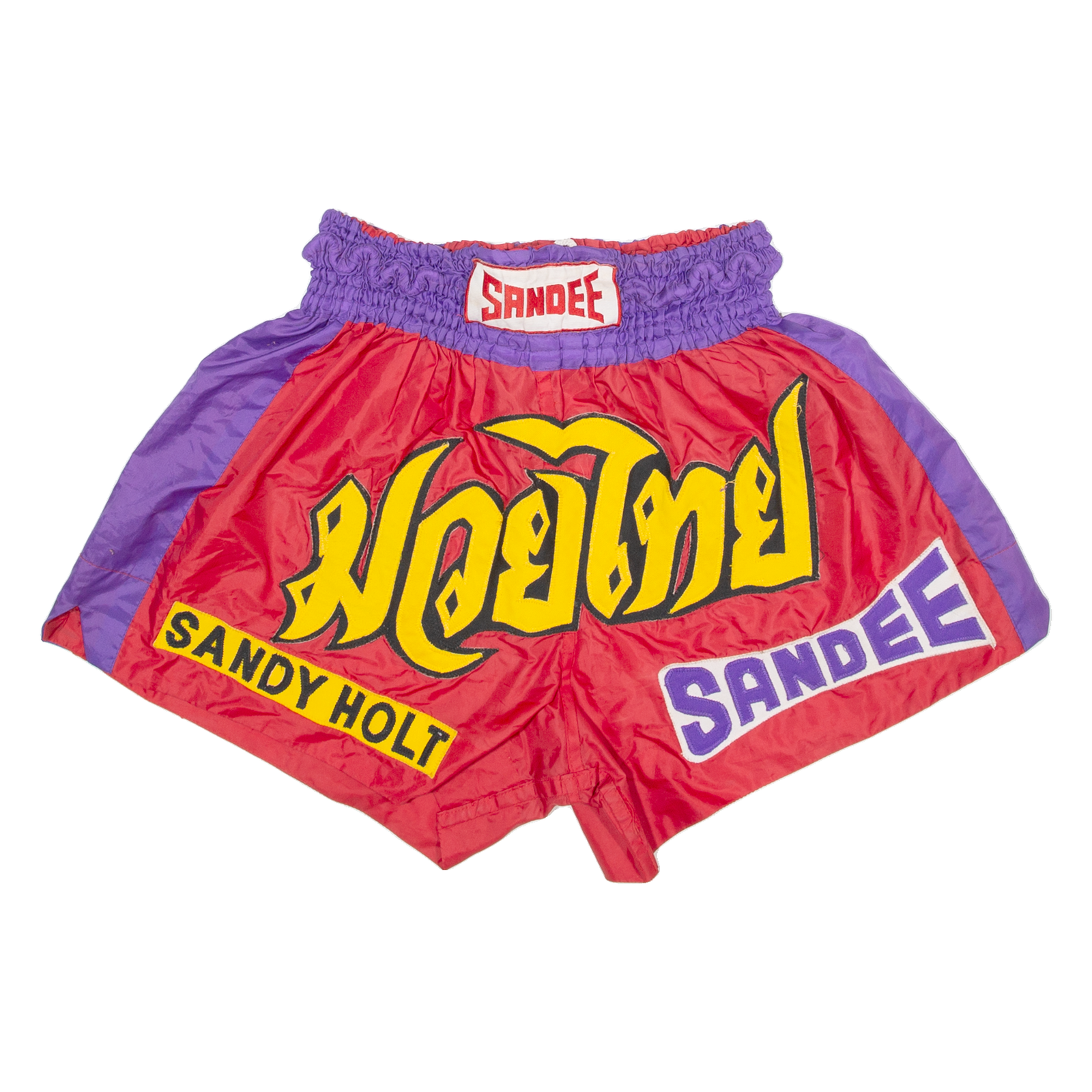 SANDEE Thai Boxing Mens Sports Shorts Red 2XL W28 Refurbished - N/A refurbished available on Cerqular
