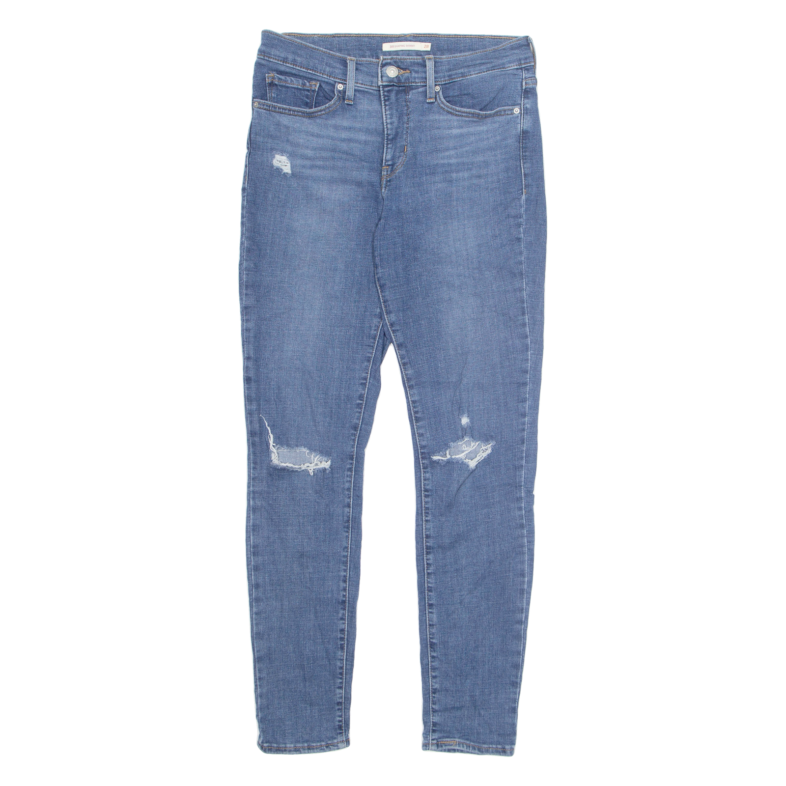 LEVI'S 311 Womens Jeans Blue Regular Tapered W28 L30 Refurbished - N/A refurbished available on Cerqular