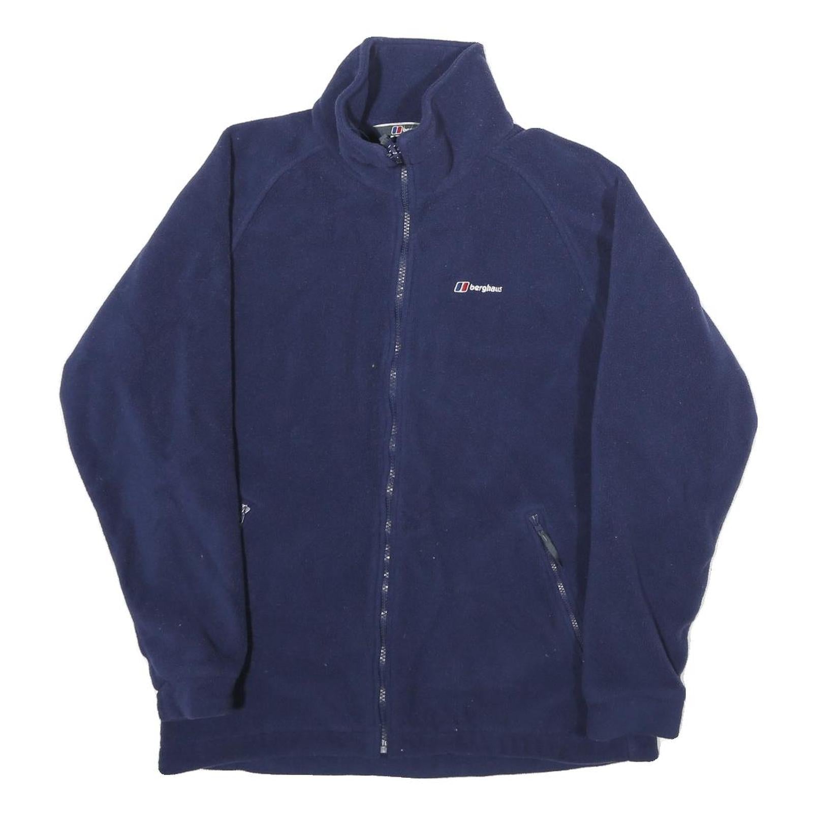 BERGHAUS Womens Blue Jacket UK 14 Polyester Zip Plain Outdoor Warm Jacket Refurbished - N/A refurbished available on Cerqular