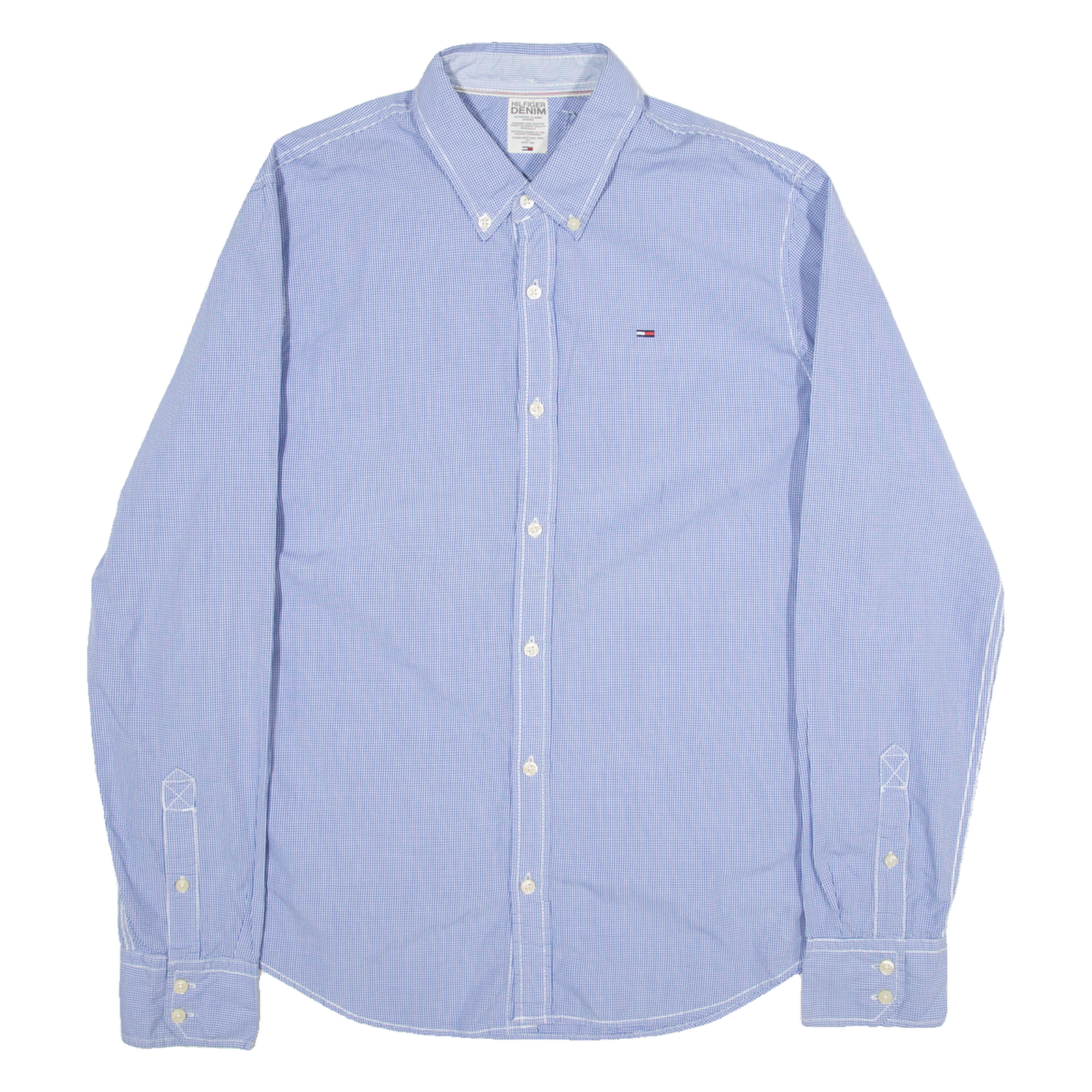 TOMMY HILFIGER Mens Shirt Blue Long Sleeve L Refurbished - N/A refurbished available on Cerqular