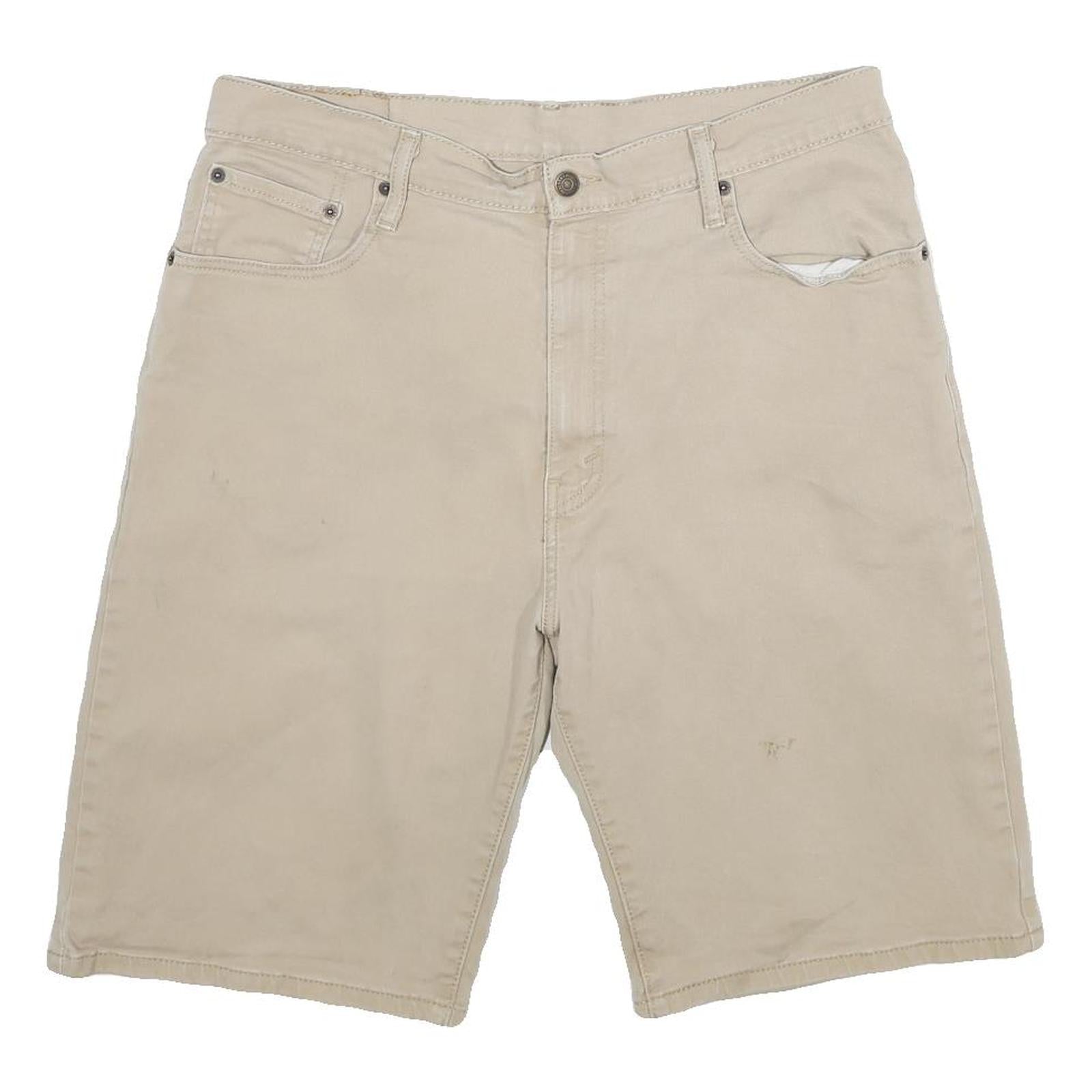 LEVI'S Mens Beige Casual Shorts Size L W36 Cotton Comfortable Fit Refurbished - N/A refurbished available on Cerqular