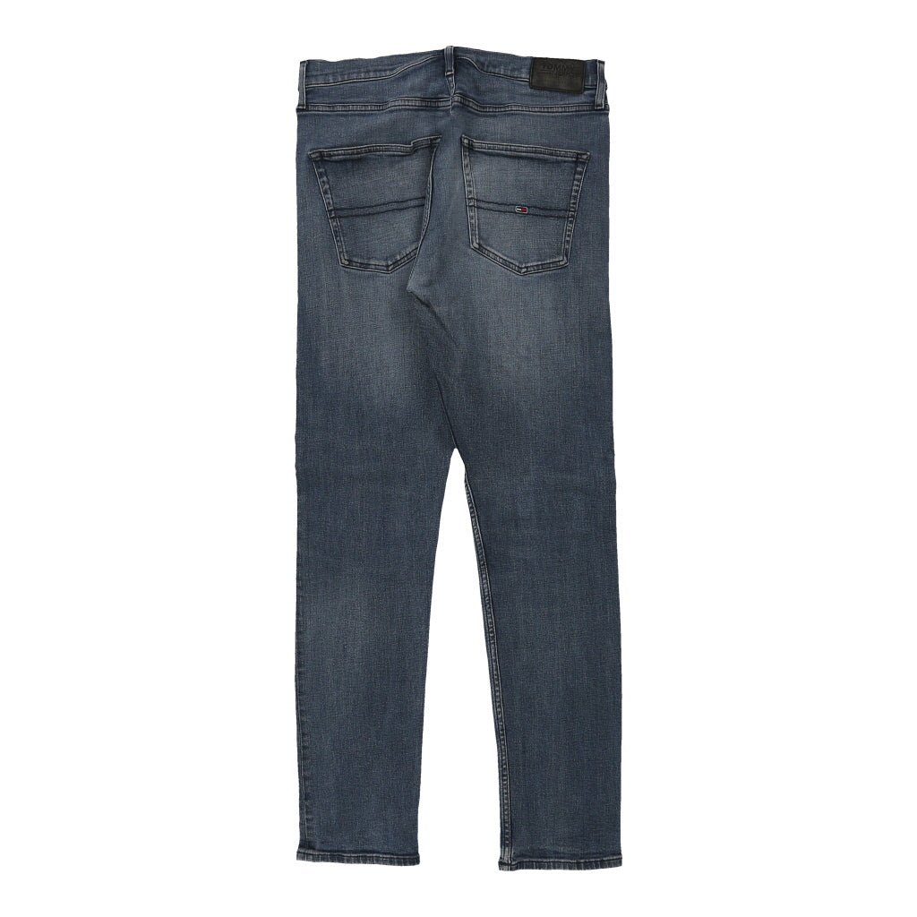 Tommy Jeans Skinny Jeans - 33W 32L Dark Wash Cotton Refurbished - Thrifted (note: this is a term often used to describe second- refurbished available on Cerqular