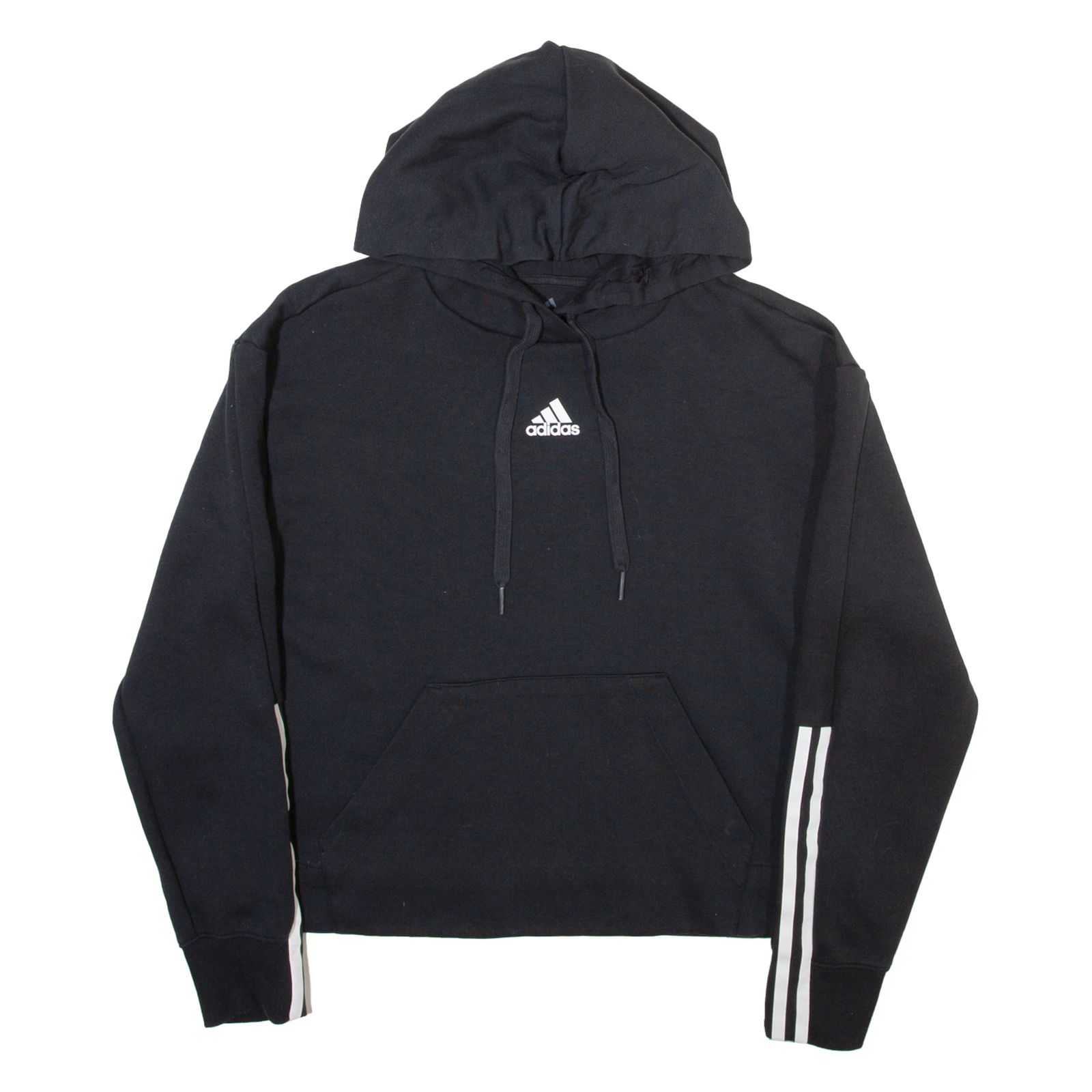 ADIDAS Cropped Womens Black Hoodie S Refurbished - N/A refurbished available on Cerqular