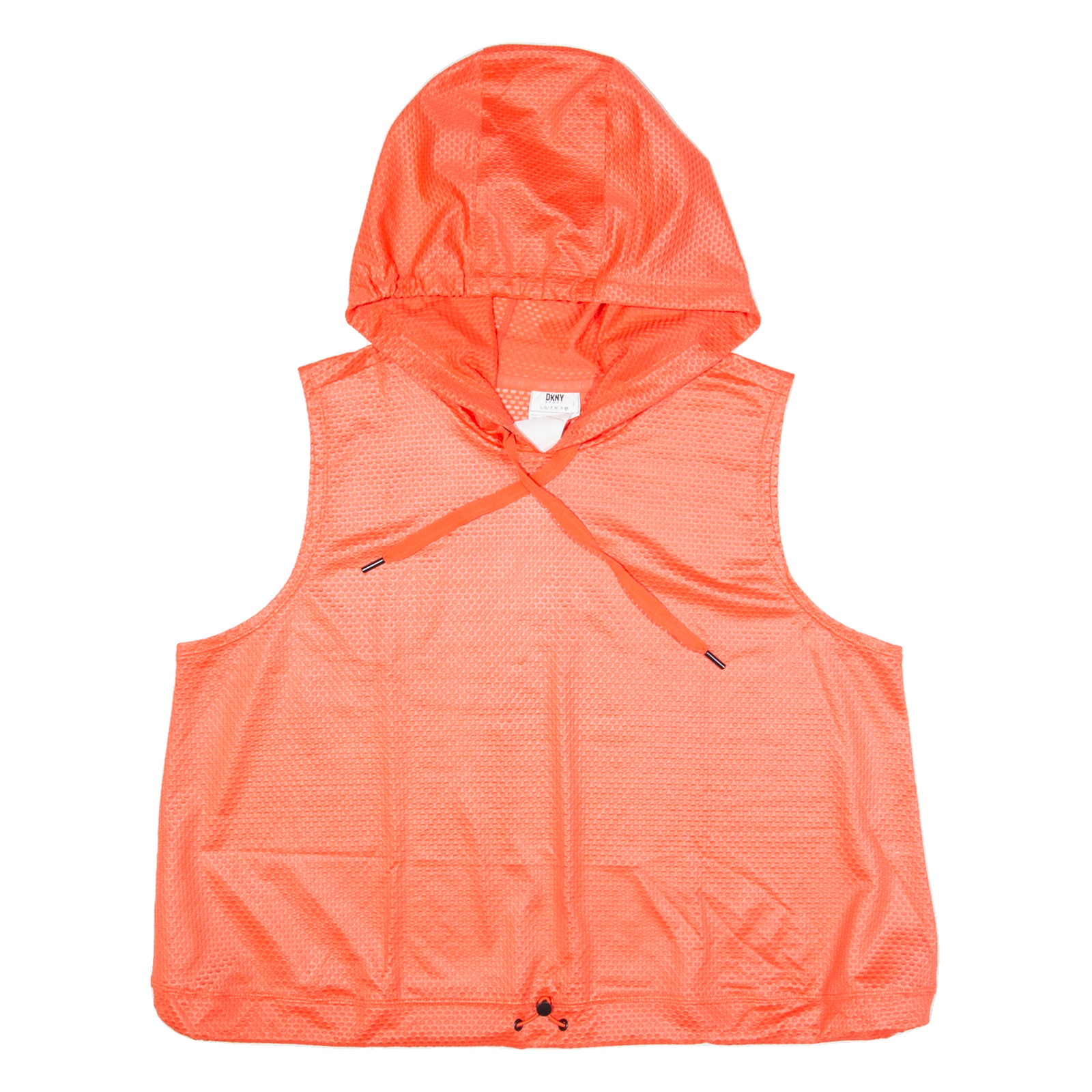 DKNY Hooded Womens Sports Top Pink V-Neck Sleeveless L Refurbished - N/A refurbished available on Cerqular
