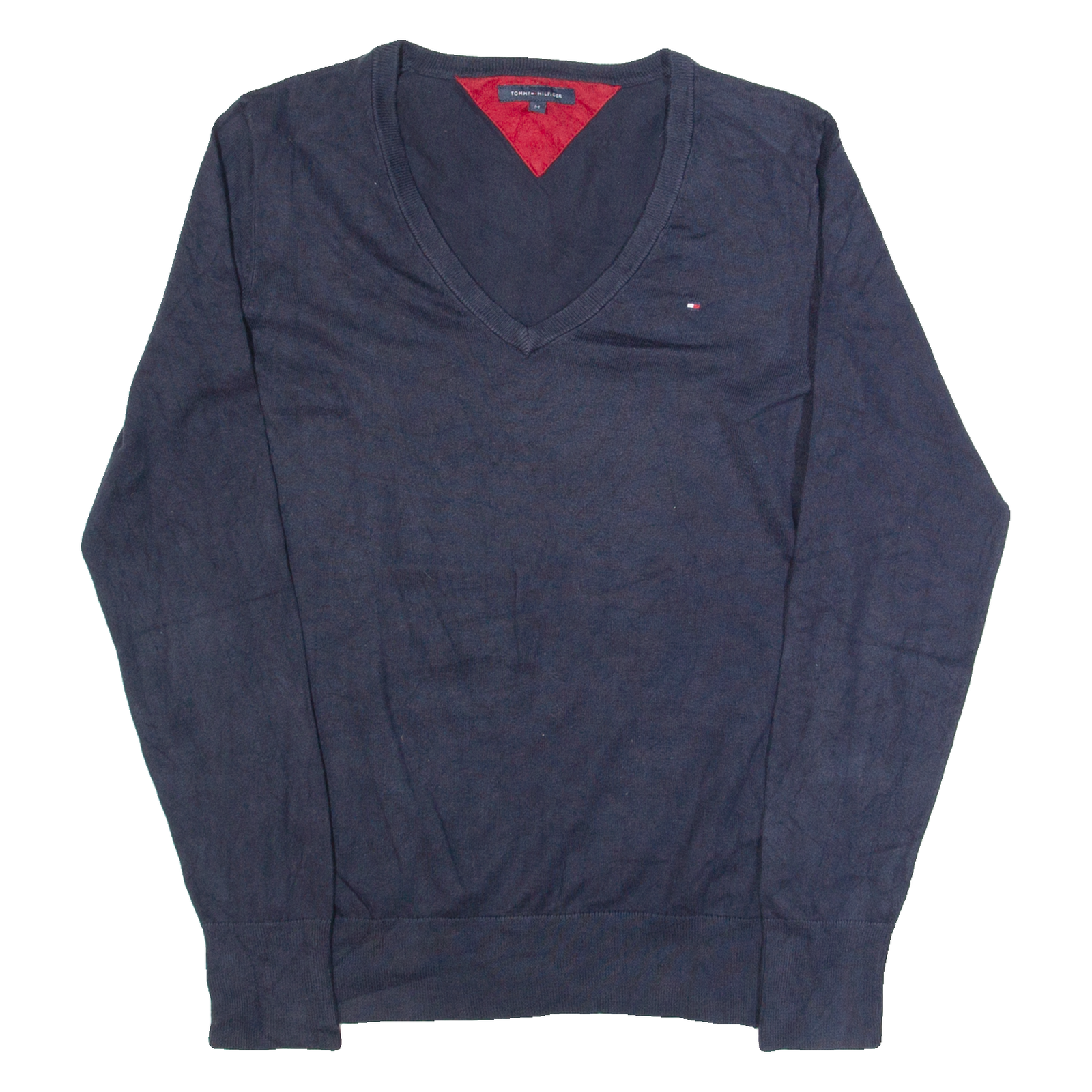 Buy TOMMY HILFIGER Womens Jumper Blue V-Neck Tight Knit M Refurbished - $28.59 TOMMY HILFIGER Womens Jumper Blue V-Neck Tight Knit M Refurbished - N/A refurbished available on Cerqular