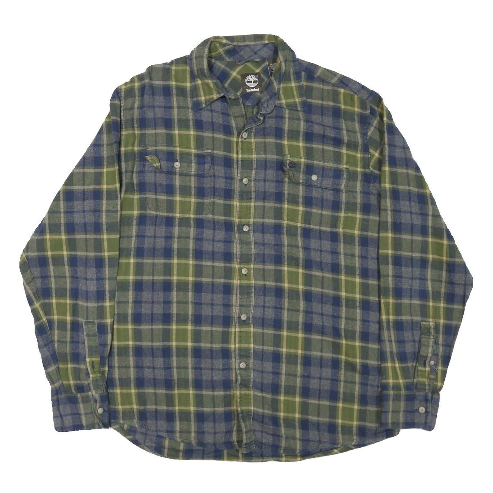 Buy TIMBERLAND Mens Green & Blue Check Shirt L Cotton Blend Long Sleeve Casual Refurbished - $45.49 TIMBERLAND Mens Green & Blue Check Shirt L Cotton Blend Long Sleeve Casual Refurbished - N/A refurbished available on Cerqular