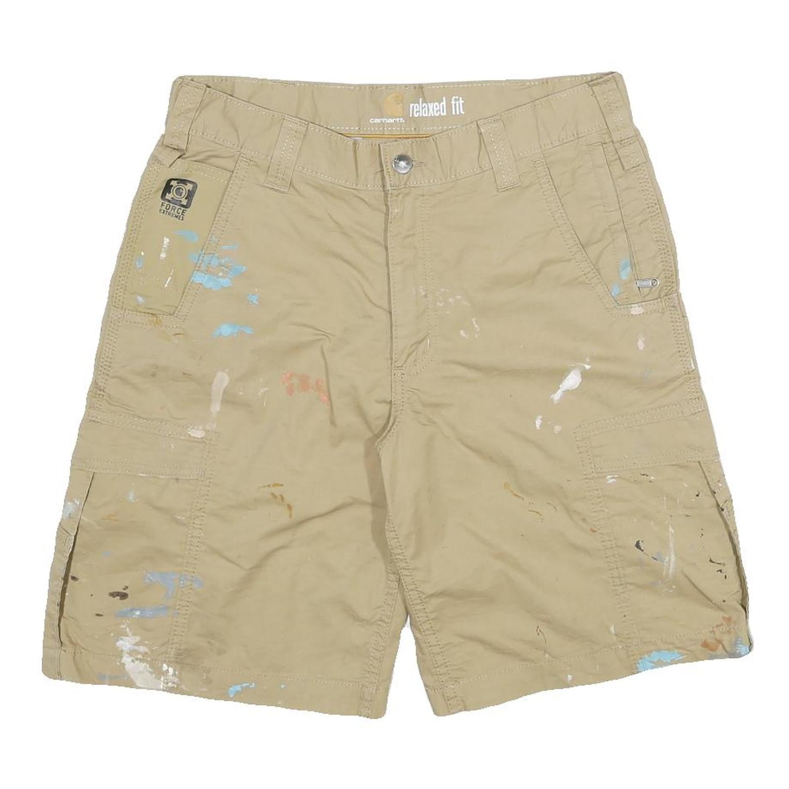 CARHARTT Mens Shorts Beige Relaxed Fit Cargo XL W32 Workwear Utility Cotton Refurbished - N/A refurbished available on Cerqular