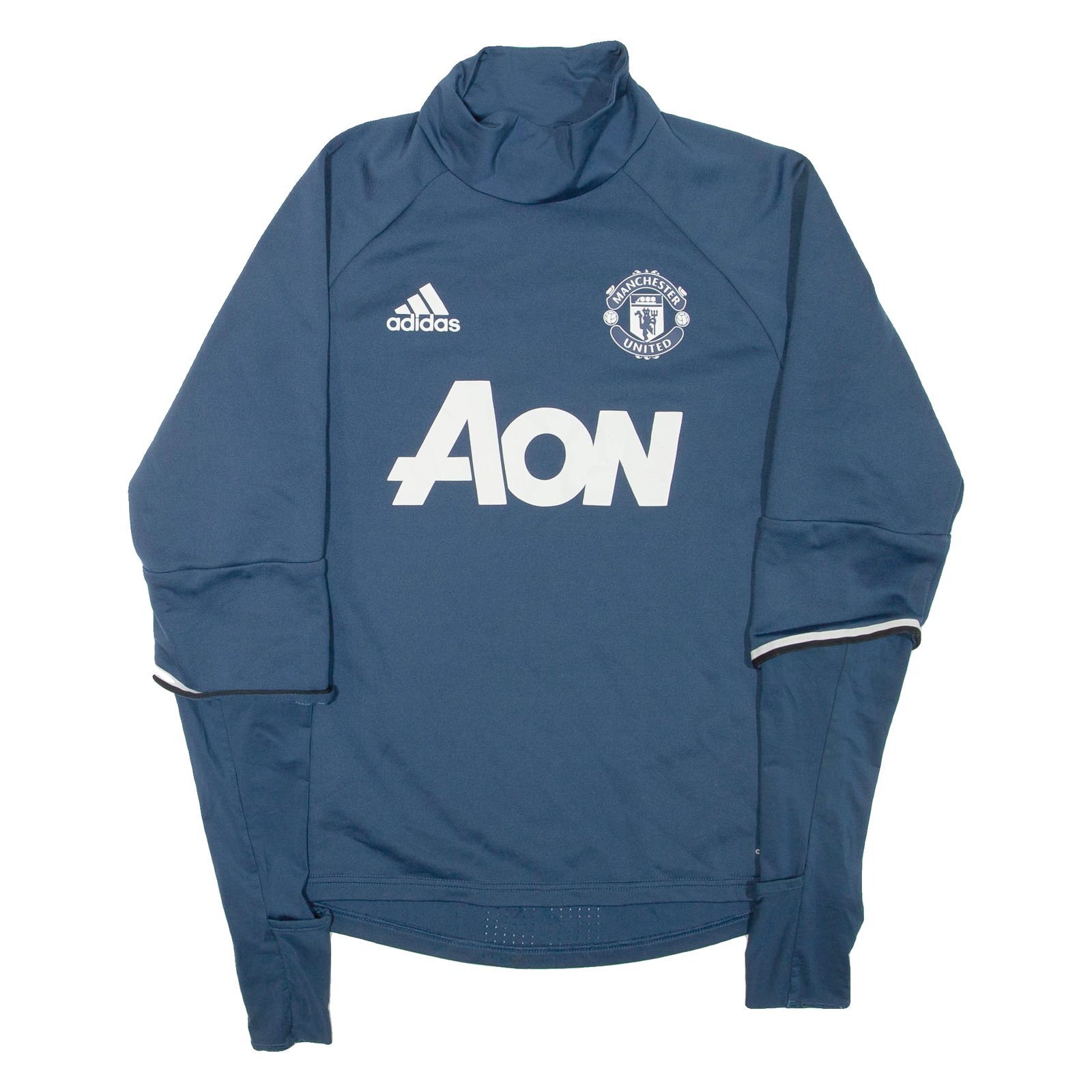 Buy ADIDAS Manchester United FC Mens Sweatshirt Blue High Neck M Refurbished - $63.69 ADIDAS Manchester United FC Mens Sweatshirt Blue High Neck M Refurbished - N/A refurbished available on Cerqular