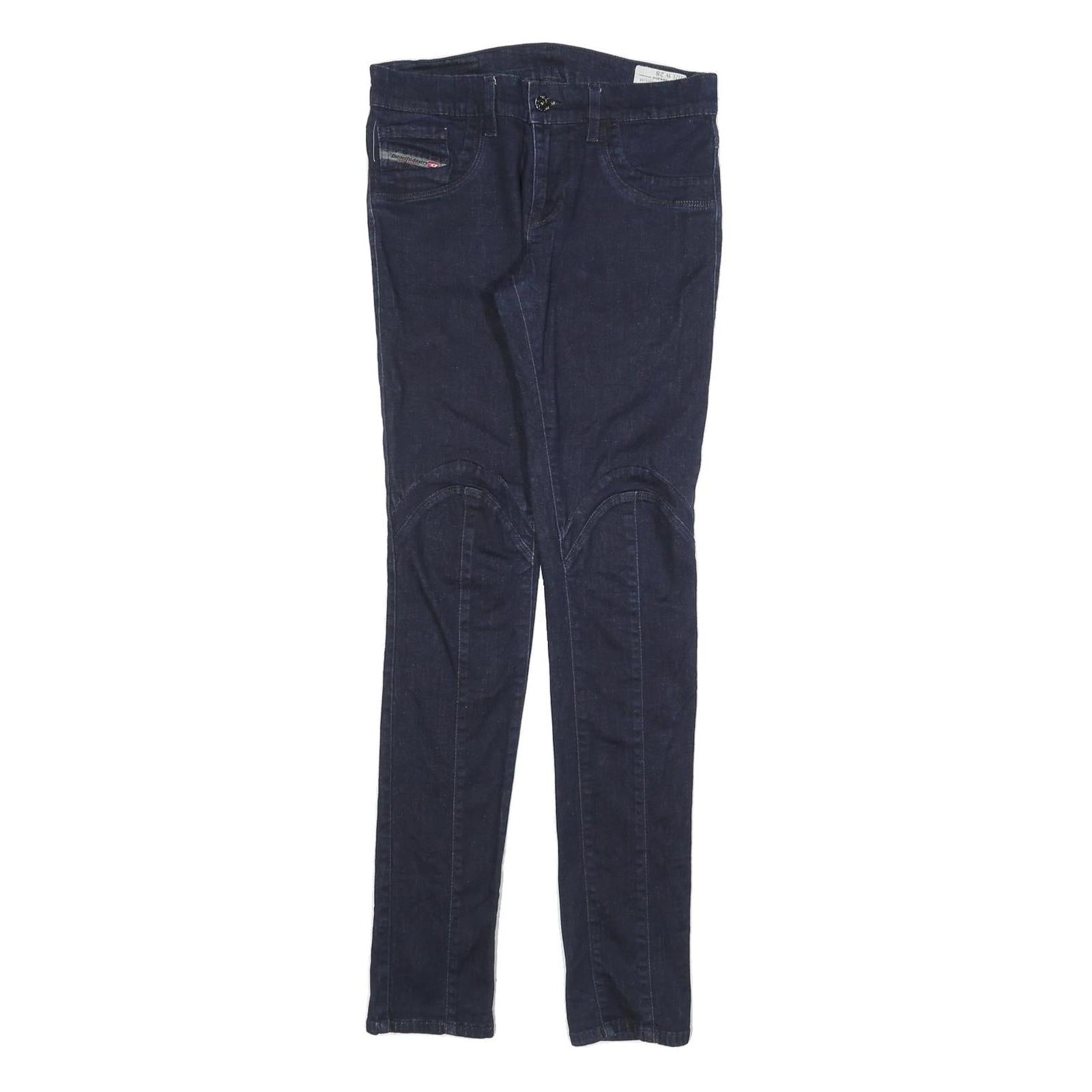 DIESEL Womens Slim Blue Jeans Denim W28 L32 Zip Pocket Detail Refurbished - N/A refurbished available on Cerqular