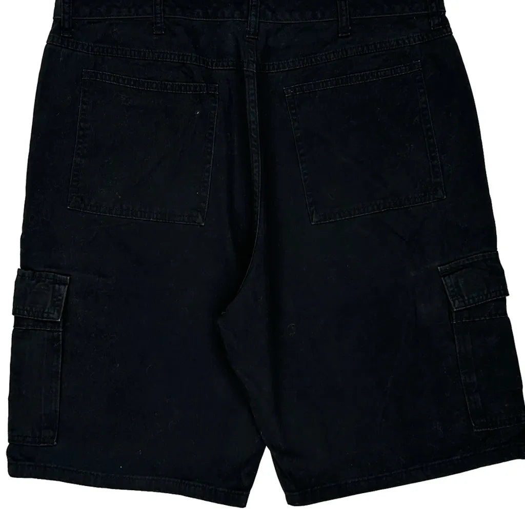 Wrangler Cargo Cargo Shorts - 36W 9L Black Cotton Refurbished - Thrifted (note: this is a term often used to describe second- refurbished available on Cerqular