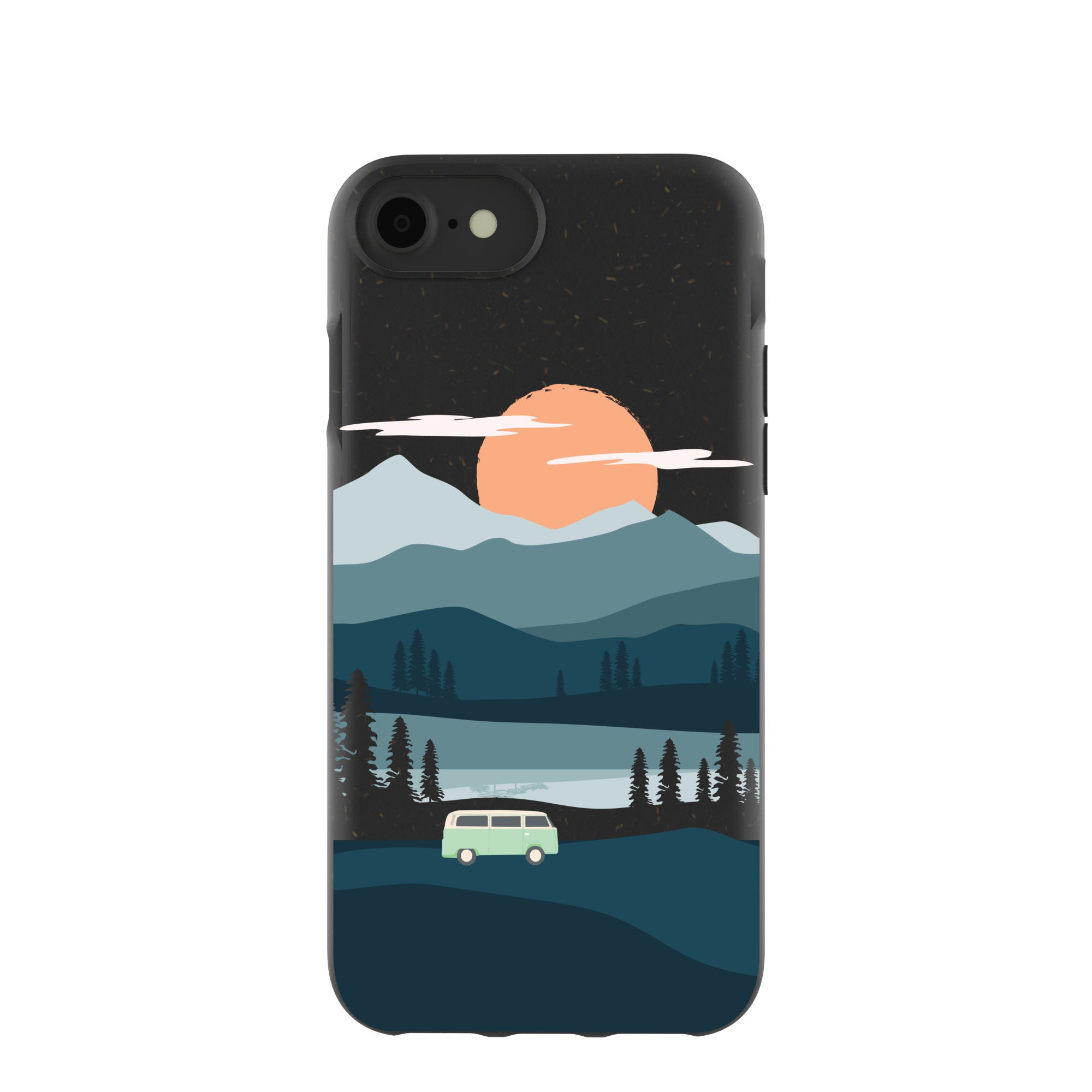 Black Digital Nomad iPhone 6/6s/7/8/SE Case Refurbished - Pela Case refurbished available on Cerqular
