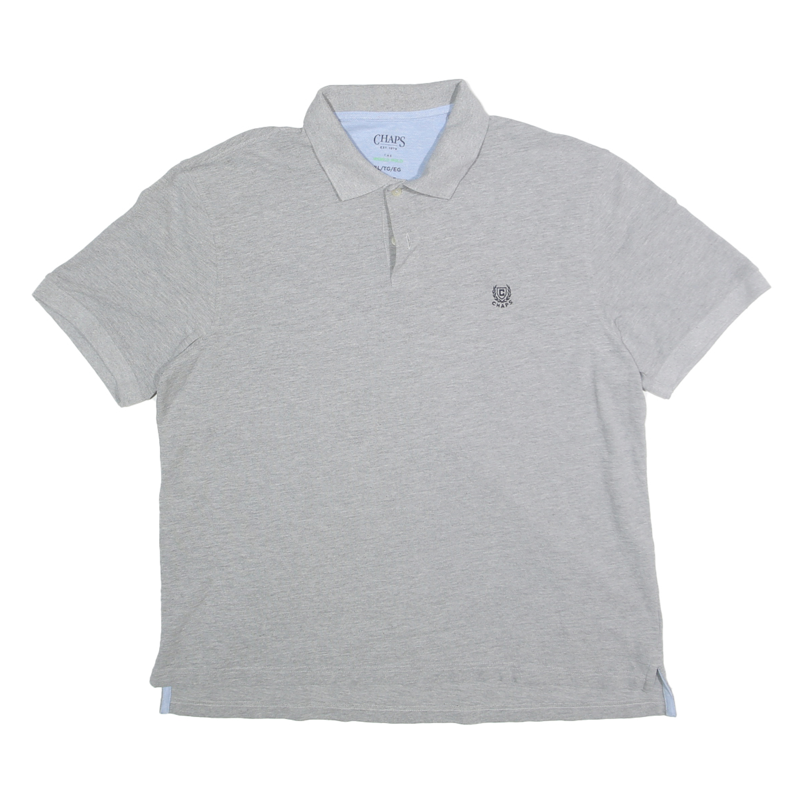 Buy CHAPS Mens Grey Polo Shirt XL Cotton Blend Short Sleeve Plain Classic Logo Refurbished - $24.69 CHAPS Mens Grey Polo Shirt XL Cotton Blend Short Sleeve Plain Classic Logo Refurbished - N/A refurbished available on Cerqular