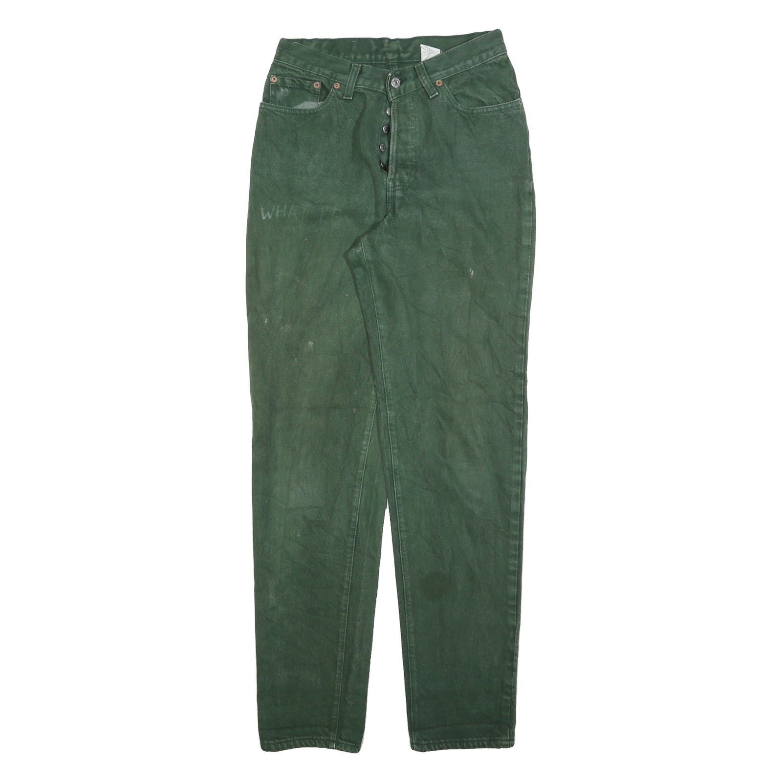 LEVI'S 501 Womens Jeans Green Regular Straight Denim Medium W26 L32 Classic Refurbished - N/A refurbished available on Cerqular
