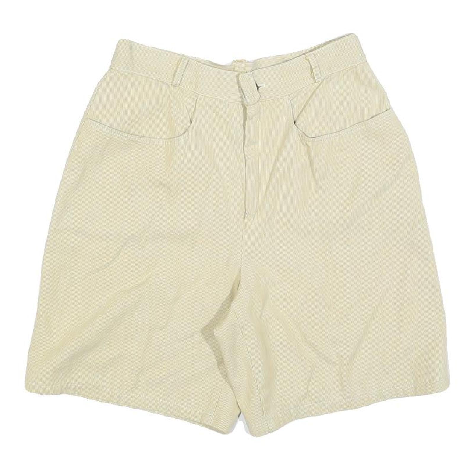 Womens Beige Casual Cotton Blend Shorts XS W26 Relaxed Fit Plain Style Refurbished - N/A refurbished available on Cerqular