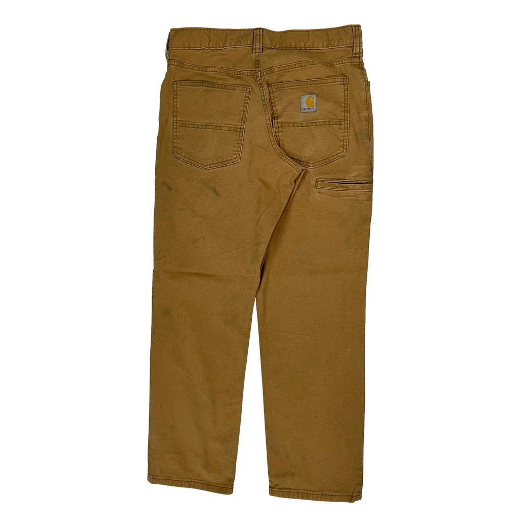 Buy Carhartt Carpenter Trousers - 30W 30L Brown Cotton Refurbished - $73.69 Carhartt Carpenter Trousers - 30W 30L Brown Cotton Refurbished - Thrifted (note: this is a term often used to describe second- refurbished available on Cerqular