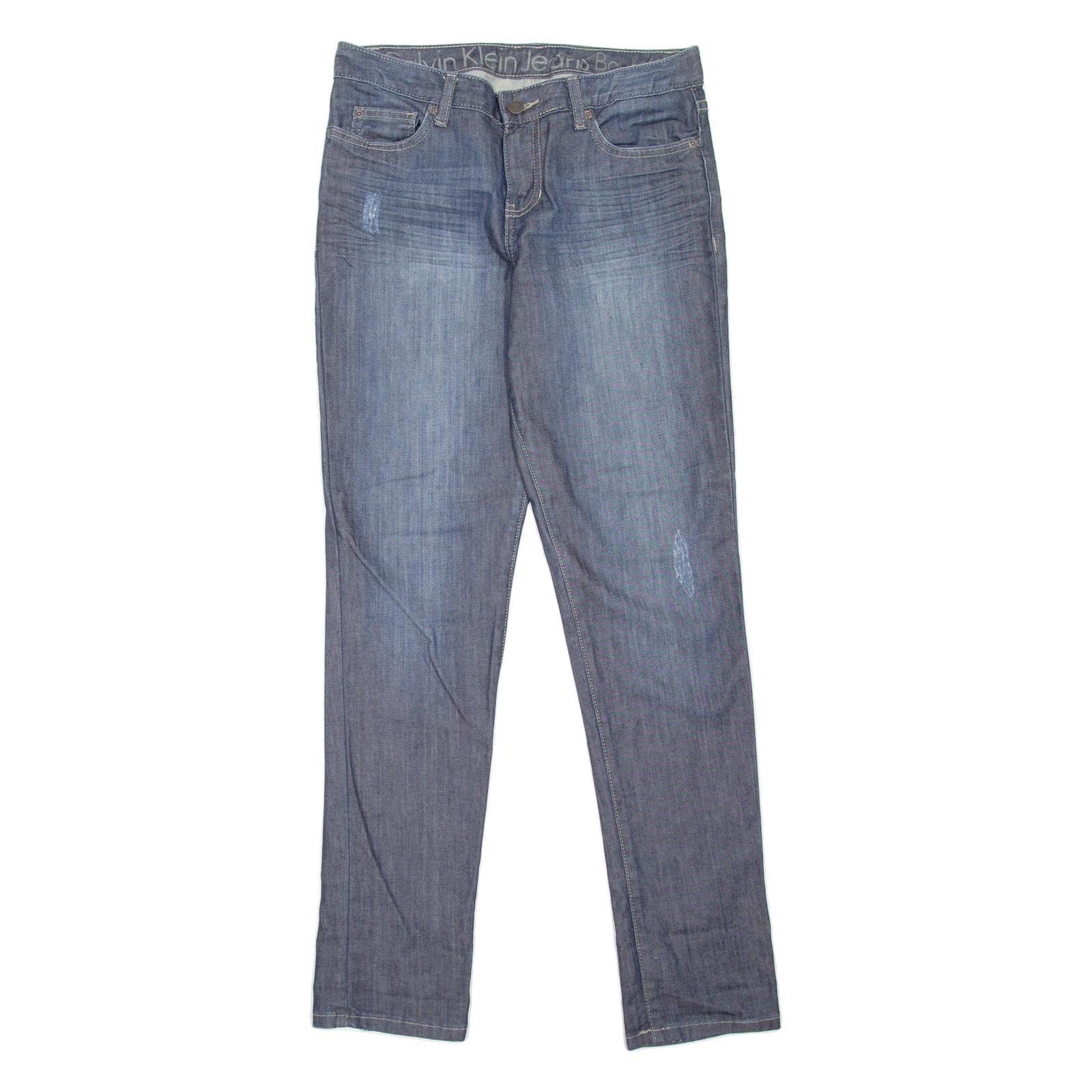 CALVIN KLEIN JEANS Womens Jeans Blue Regular Boyfriend Stone Wash W31 L32 Refurbished - N/A refurbished available on Cerqular