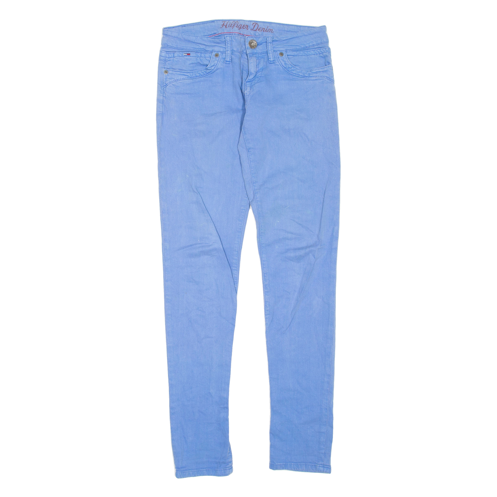 TOMMY HILFIGER Womens Jeans Blue Regular Skinny W27 L32 Refurbished - N/A refurbished available on Cerqular