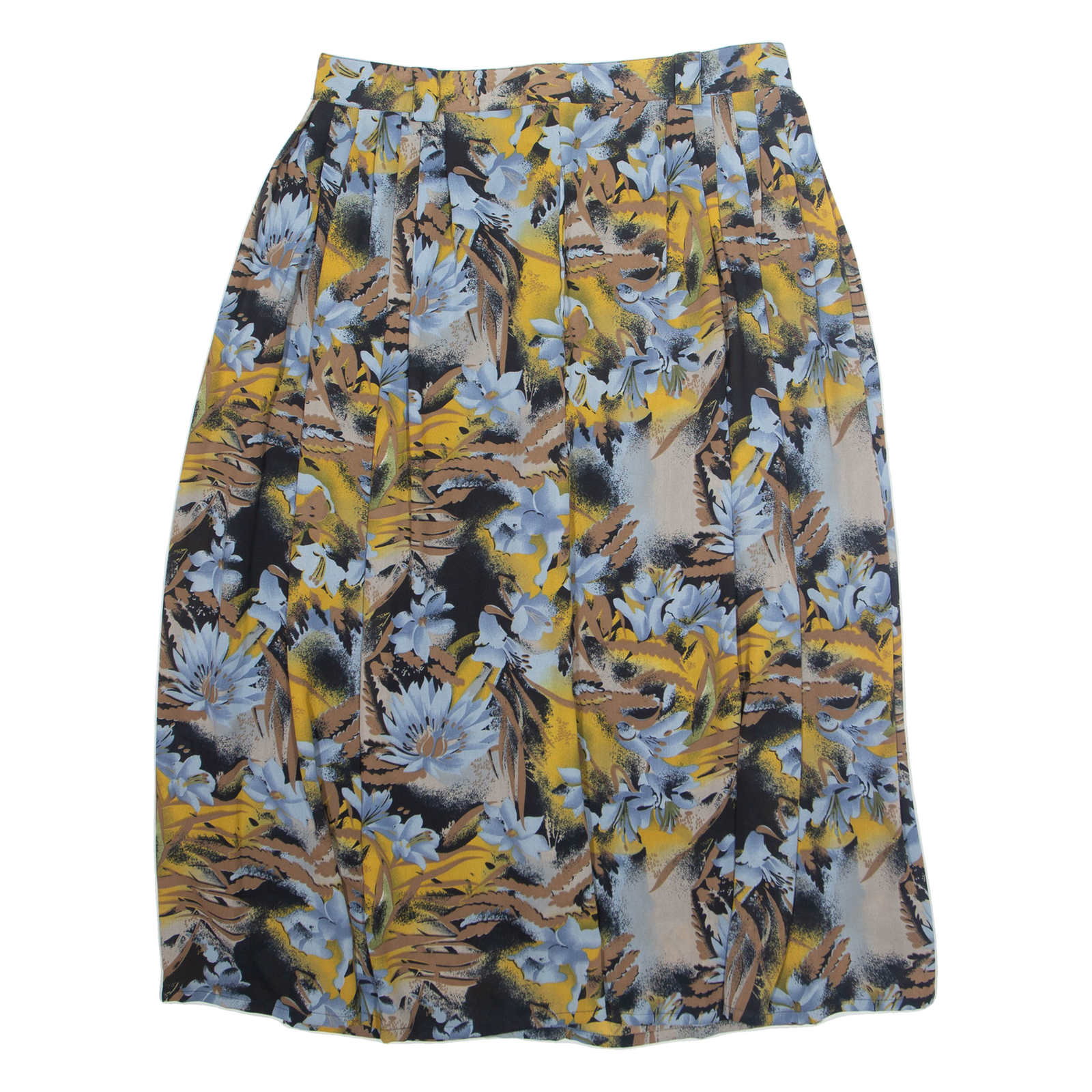 THE LEGEND Womens A-Line Skirt Black Knee Length Floral L Refurbished - N/A refurbished available on Cerqular