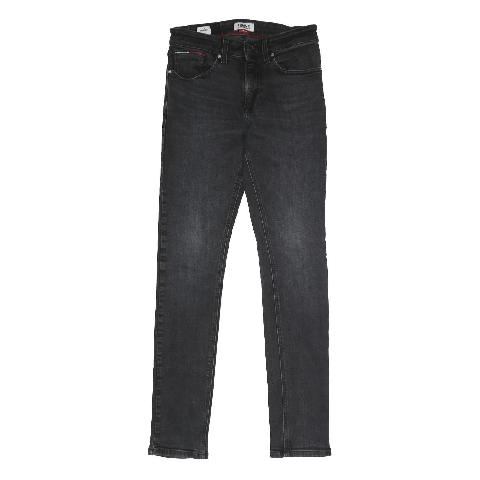 TOMMY JEANS Mens Slim Black Denim Skinny Jeans Cotton Blend W29 L32 Stylish Refurbished - N/A refurbished available on Cerqular
