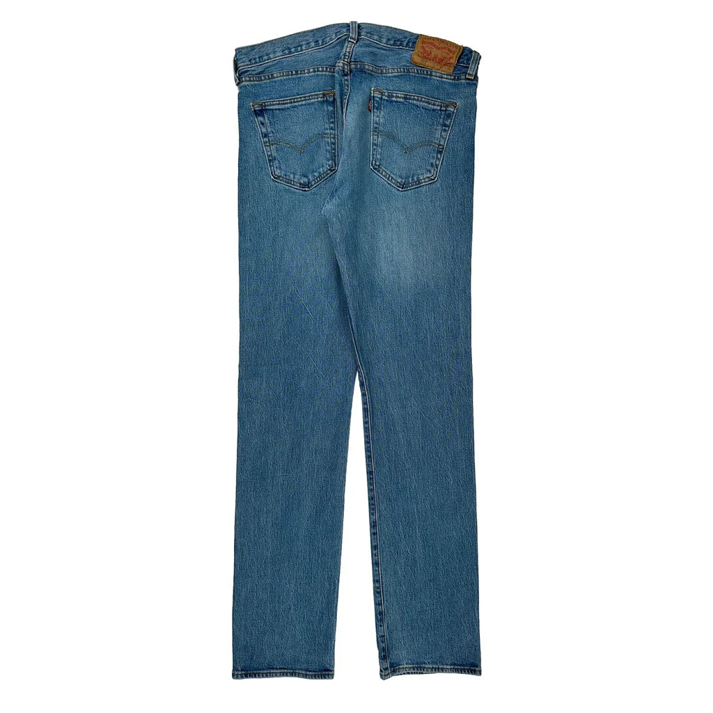 Levis Jeans - 32W 31L Blue Cotton Refurbished - Thrifted (note: this is a term often used to describe second- refurbished available on Cerqular