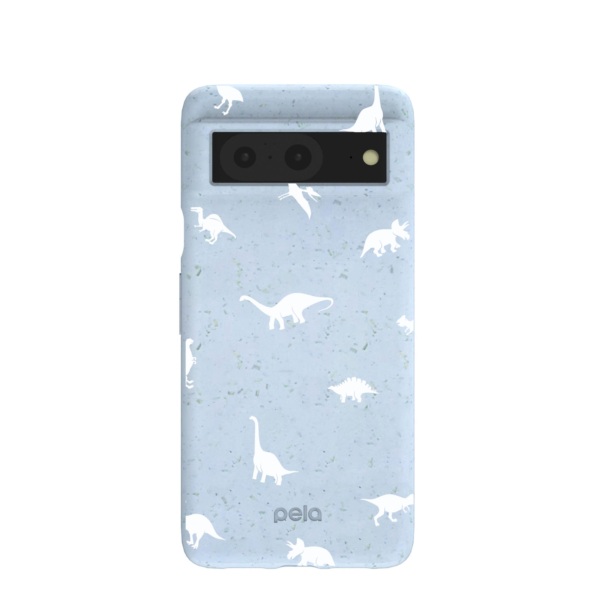 Powder Blue Lil Dinos Google Pixel 8 Case Refurbished - Pela Case refurbished available on Cerqular