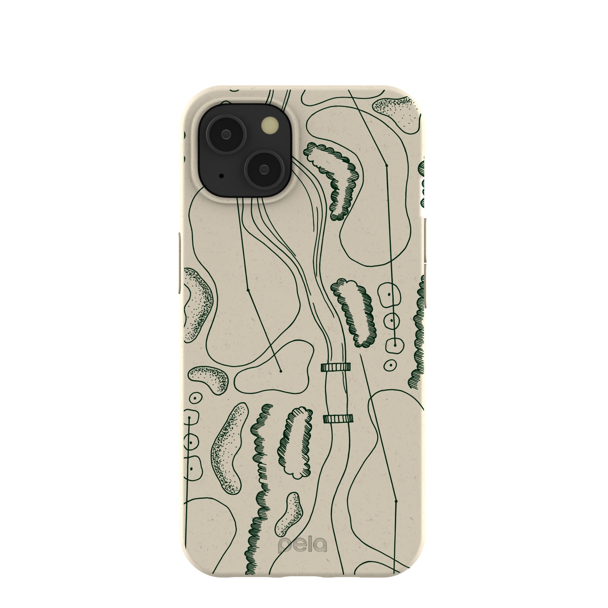 London Fog Golf Course iPhone 13 Case Refurbished - Pela Case refurbished available on Cerqular