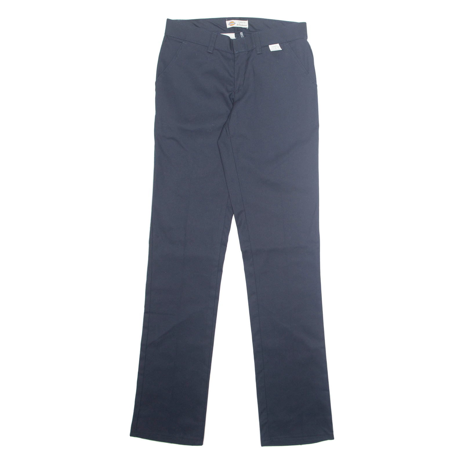 DICKIES Chino Workwear Womens Trousers Blue Regular Tapered W28 L33 Refurbished - N/A refurbished available on Cerqular