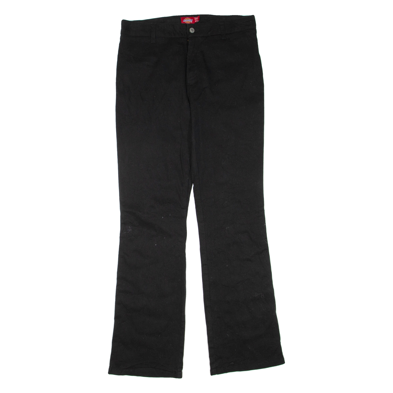 DICKIES Womens Trousers Black Regular Flared W32 L32 Refurbished - N/A refurbished available on Cerqular