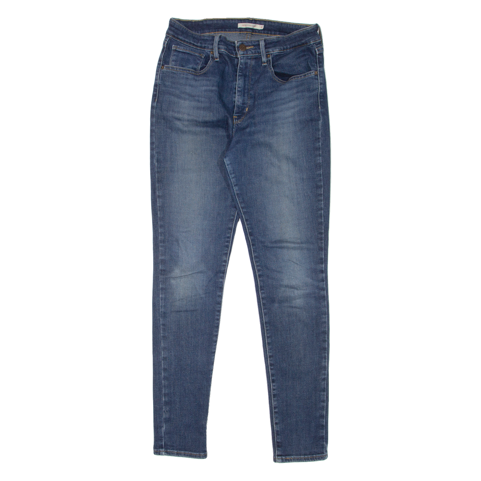 LEVI'S 721 High Rise Womens Jeans Blue Slim Skinny Stone Wash W26 L30 Refurbished - N/A refurbished available on Cerqular