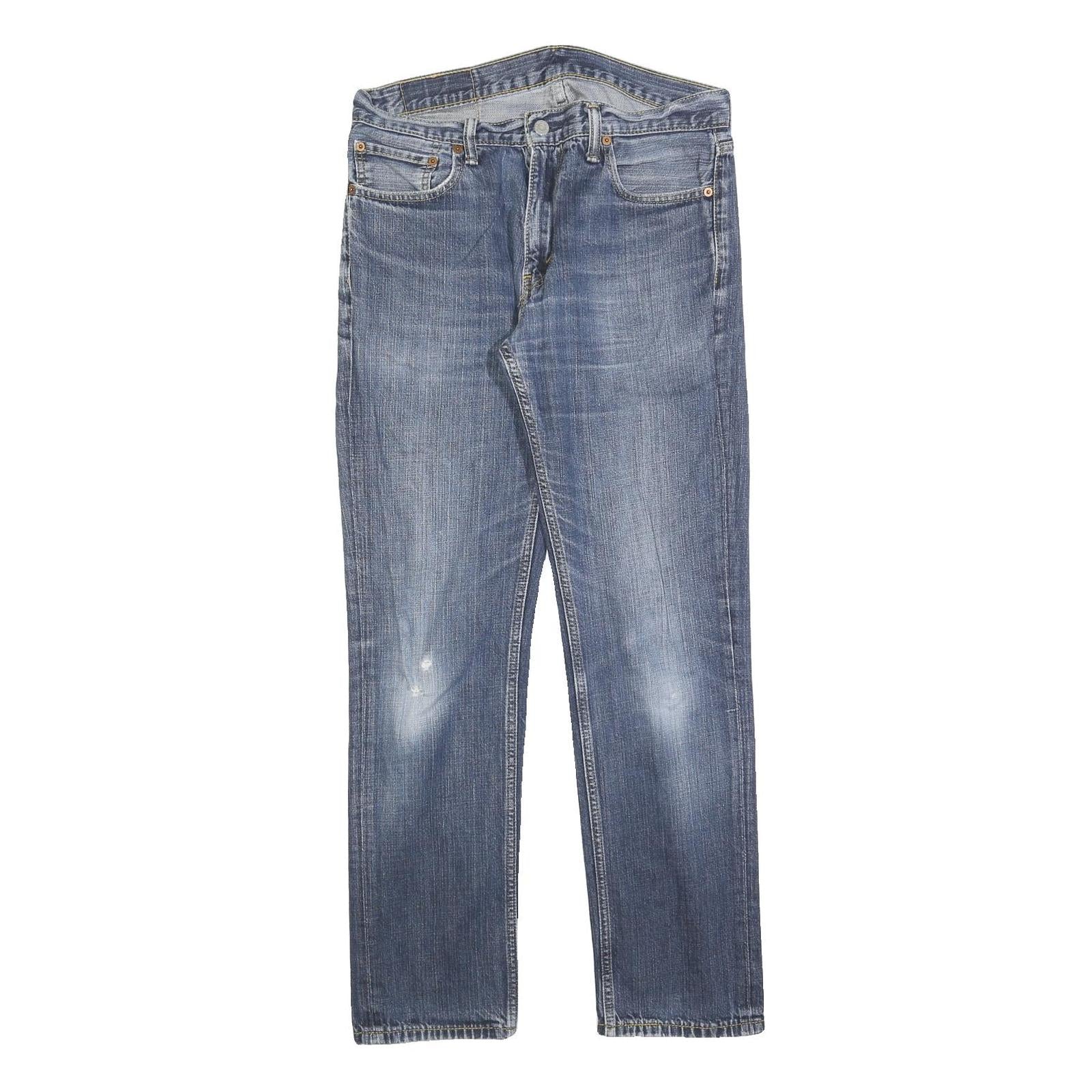 LEVI'S 511 Slim Mens Jeans Blue Slim Straight Denim Medium W33 L32 Classic Style Refurbished - N/A refurbished available on Cerqular