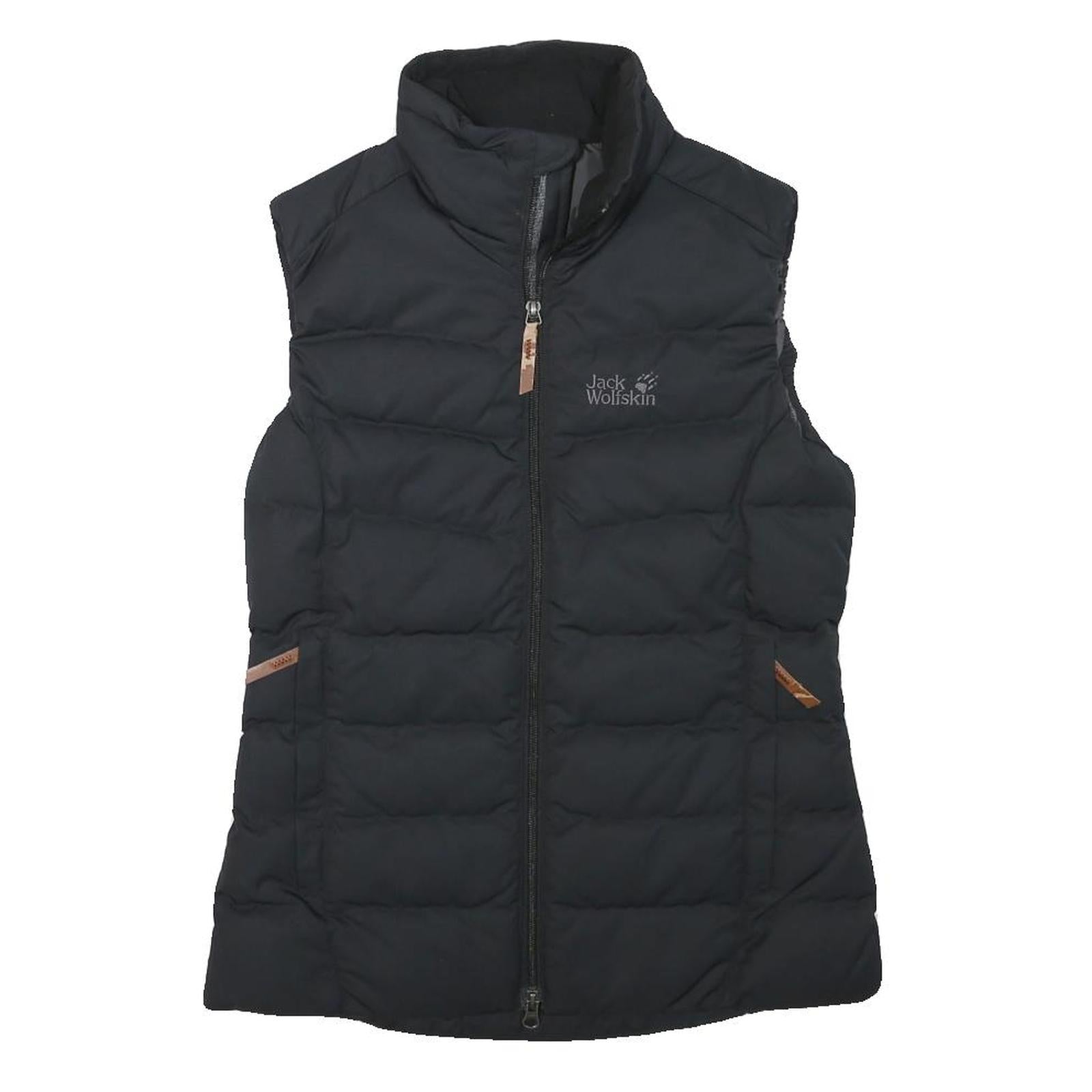 JACK WOLFSKIN Womens Black Puffer Jacket XS Polyester Blend Zip Outdoor Wear Refurbished - N/A refurbished available on Cerqular