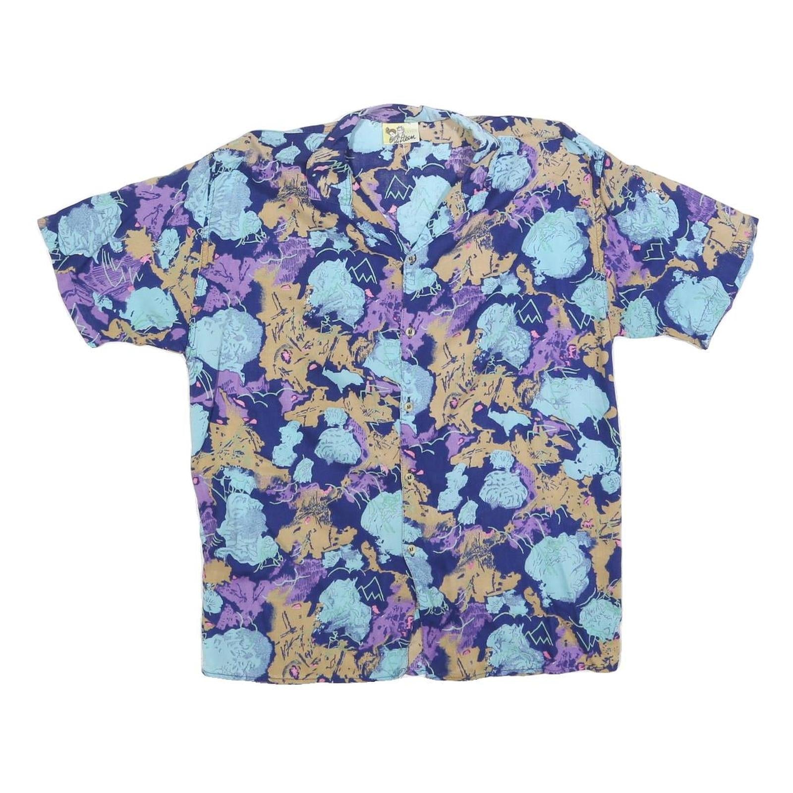 Buy FIFTEEN Mens Blue & Purple Abstract Print Shirt S Viscose Short Sleeve Casual Refurbished - $19.49 FIFTEEN Mens Blue & Purple Abstract Print Shirt S Viscose Short Sleeve Casual Refurbished - N/A refurbished available on Cerqular