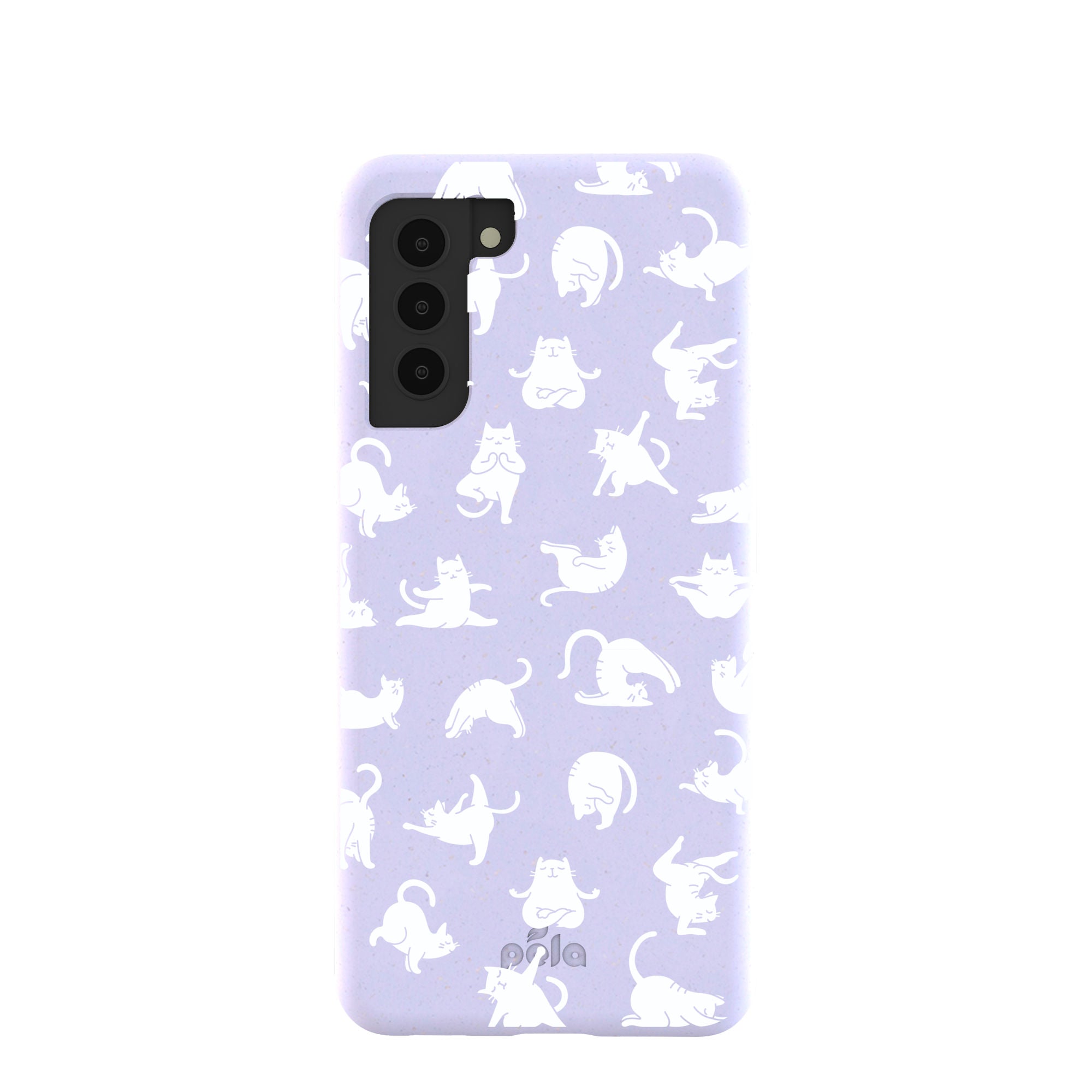 Lavender Yoga Cat Samsung Galaxy S21 Case Refurbished - Pela Case refurbished available on Cerqular