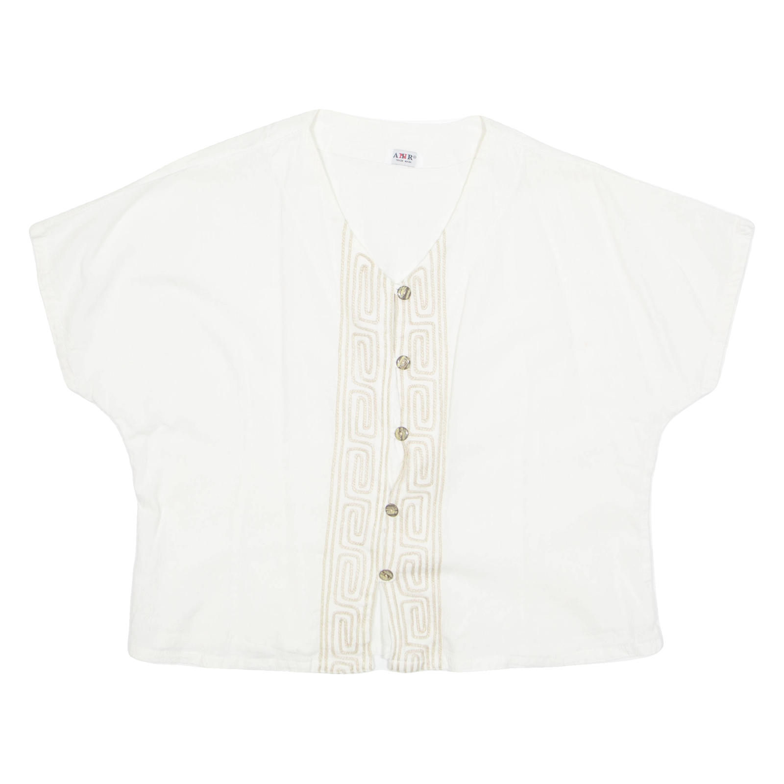 ANIR Womens Blouse Cream L Refurbished - N/A refurbished available on Cerqular