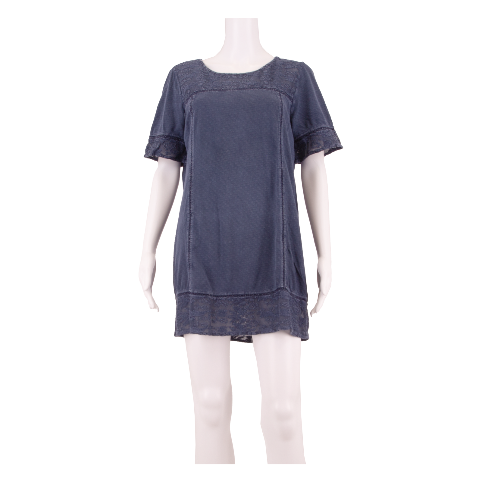 WHITE STUFF Womens Shift Dress Blue Short Sleeve Short UK 14 Refurbished - N/A refurbished available on Cerqular