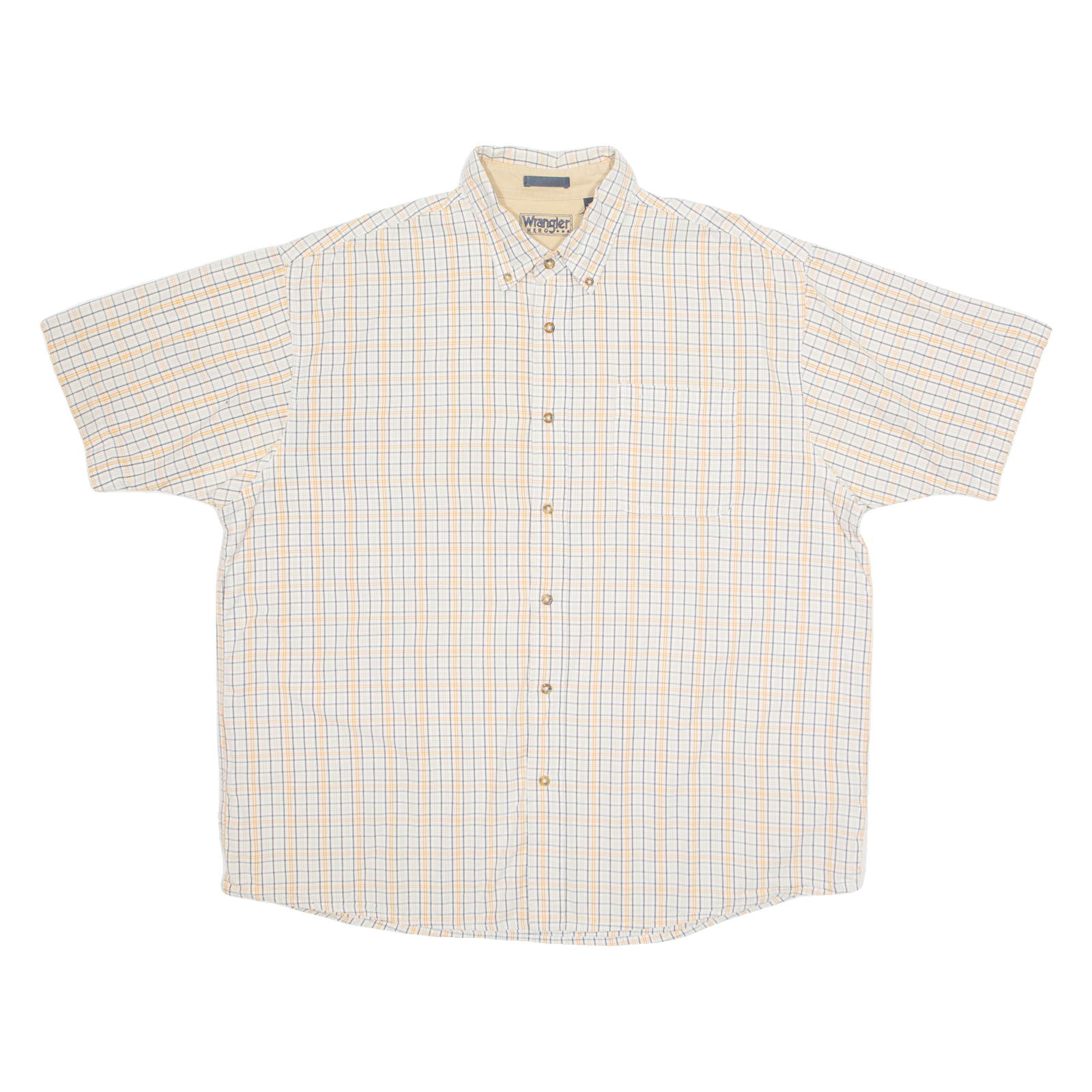 WRANGLER Hero Mens Shirt Beige Check XL Refurbished - N/A refurbished available on Cerqular