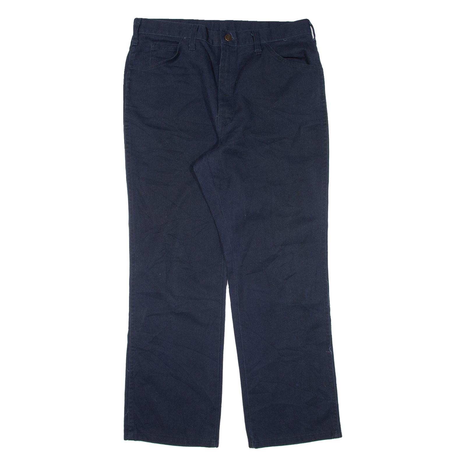 DICKIES Workwear Mens Trousers Blue Regular Straight W36 L30 Refurbished - N/A refurbished available on Cerqular